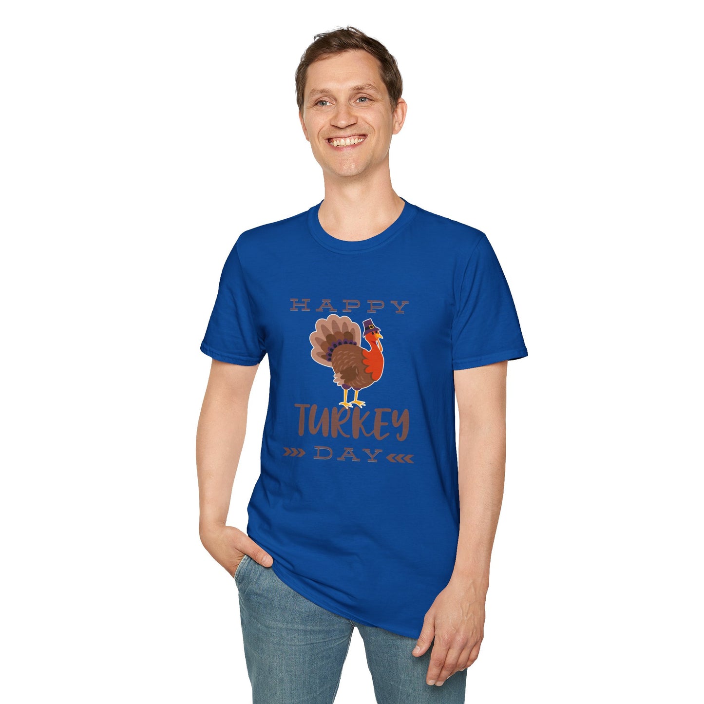 Thanksgiving Unisex Softstyle T-Shirt - Festive Fall Holiday Design