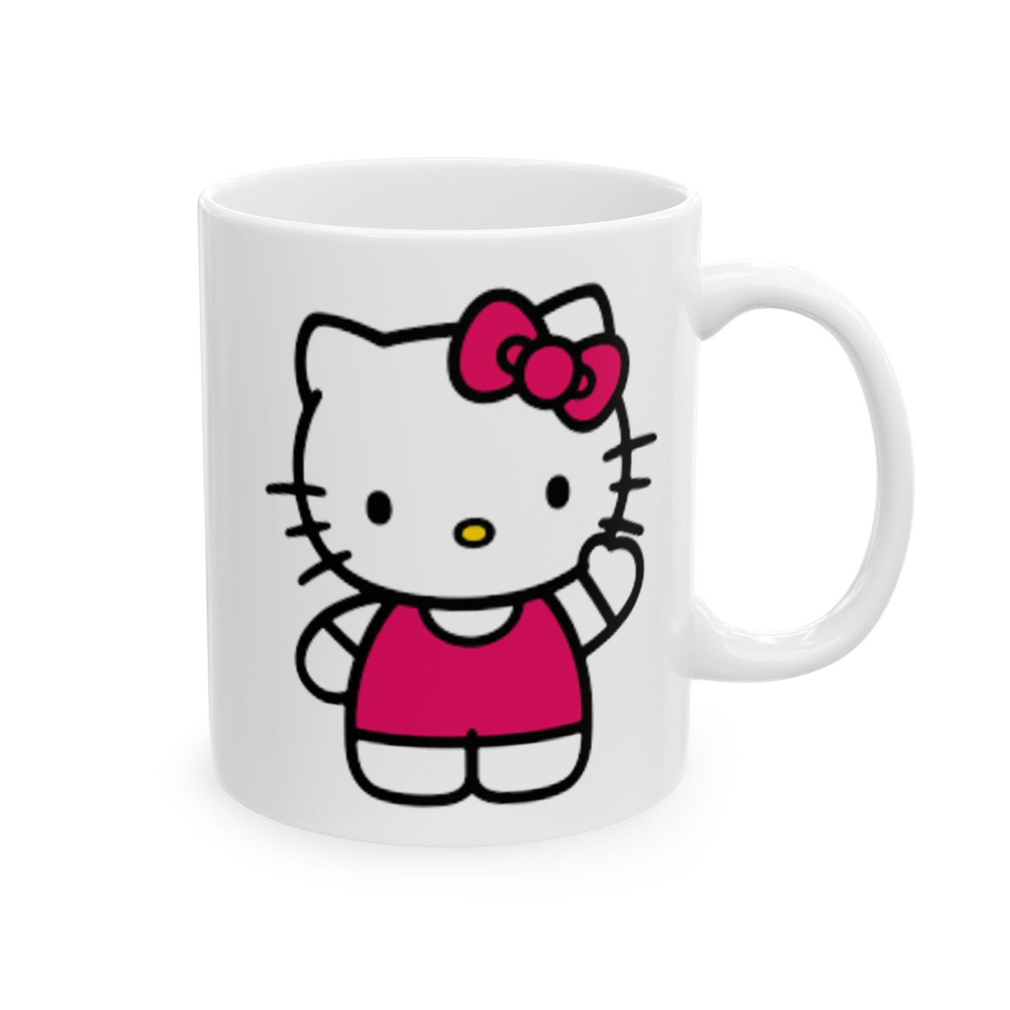 Hello Kitty Ceramic Mug — Cute Pink Character Coffee Cup (11oz, 15oz)