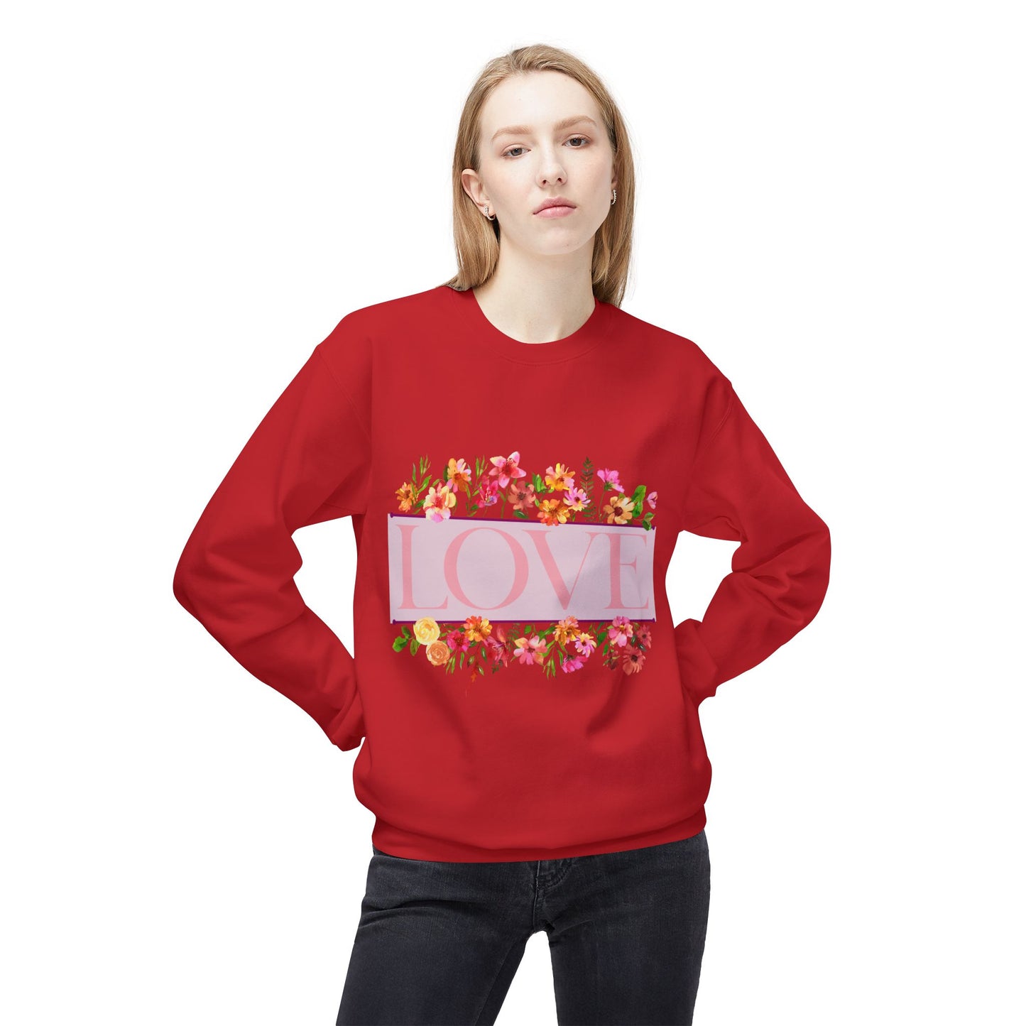 Love Floral Crewneck Sweatshirt