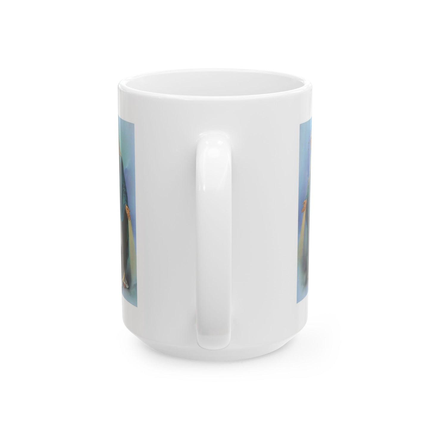 Ocean Sunset Ceramic Mug — Tranquil Coastal Art Coffee Cup (11oz / 15oz)