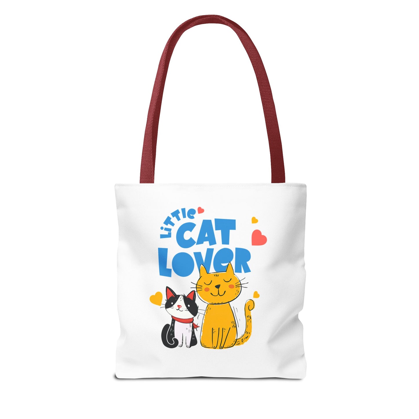 Little Cat Lover Tote Bag – Cute Cat Illustration Reusable Shopping Bag
