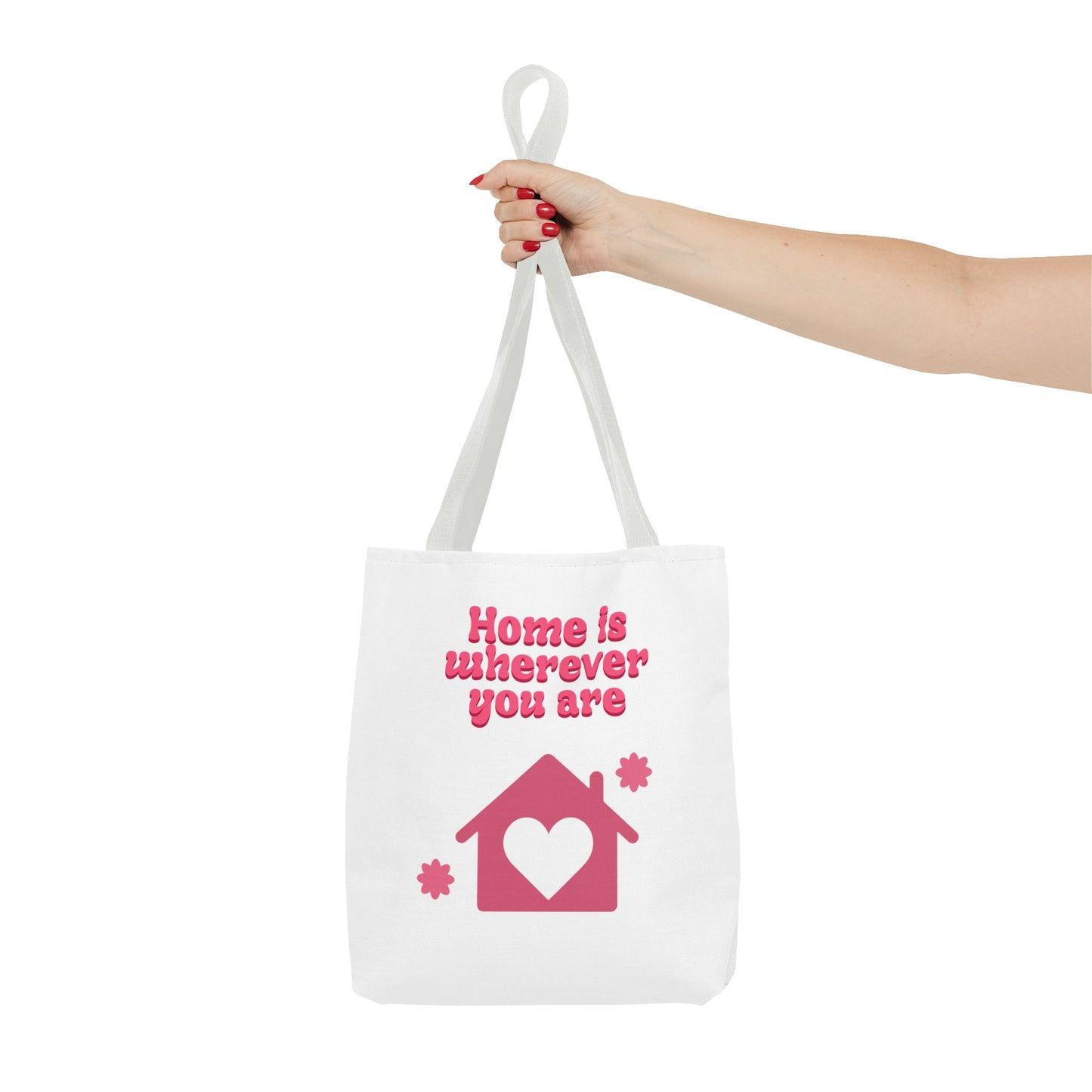 Valentine Love Tote Bag — Romantic Heart Print
