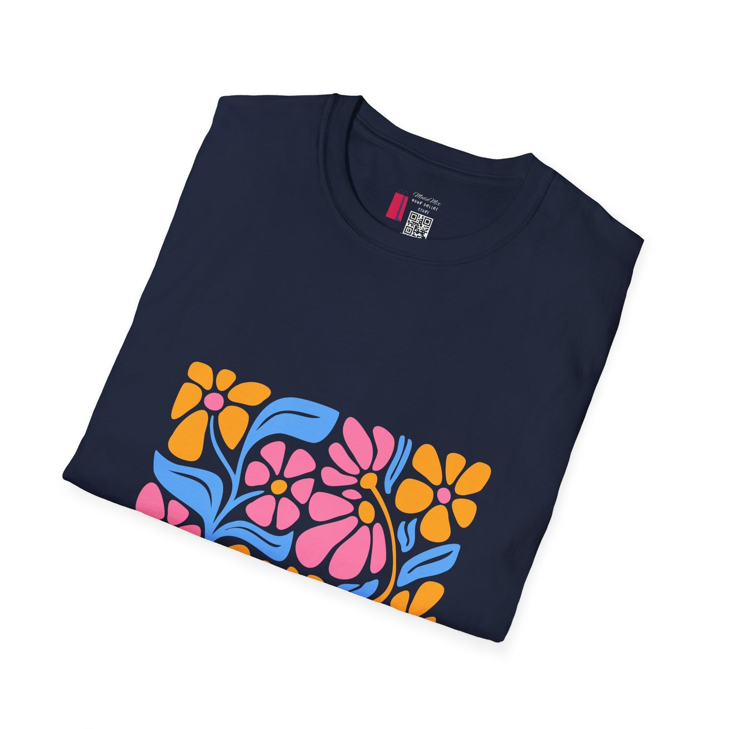 Retro Floral Tee — Colorful 70s Flower Power Graphic T-Shirt