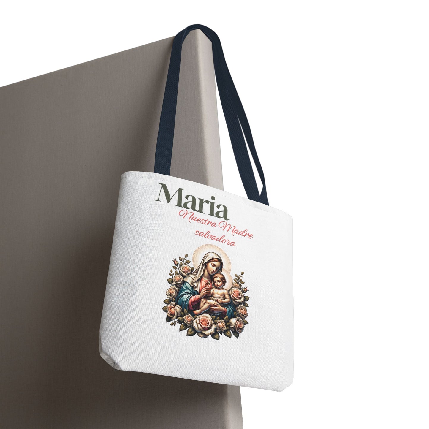Faith Maria Jesus Tote Bag — Religious Faith All-Over Print Tote