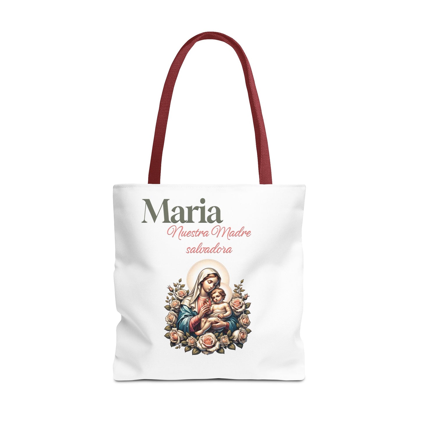 Faith Maria Jesus Tote Bag — Religious Faith All-Over Print Tote