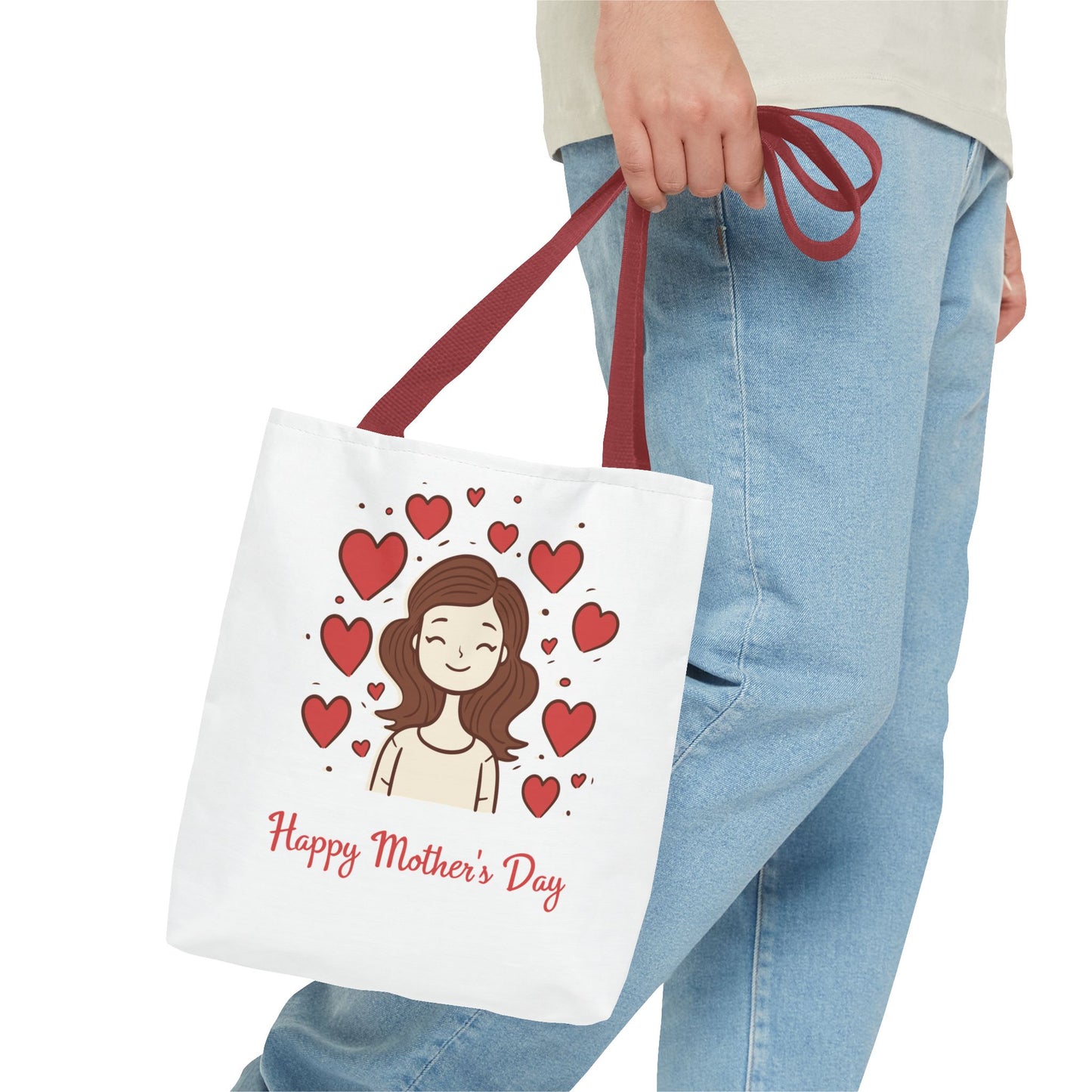 Mother's Day Hearts Tote Bag — Happy Mother's Day Gift Tote