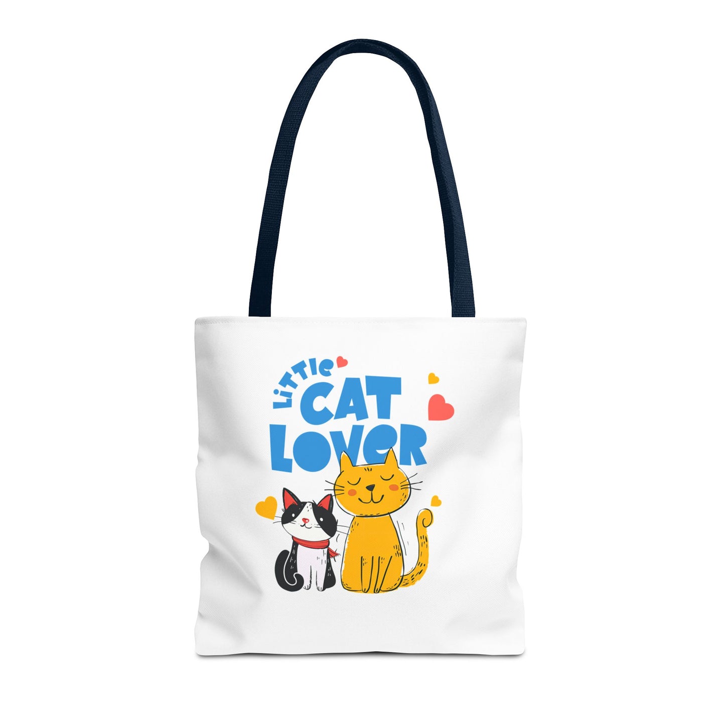 Little Cat Lover Tote Bag – Cute Cat Illustration Reusable Shopping Bag
