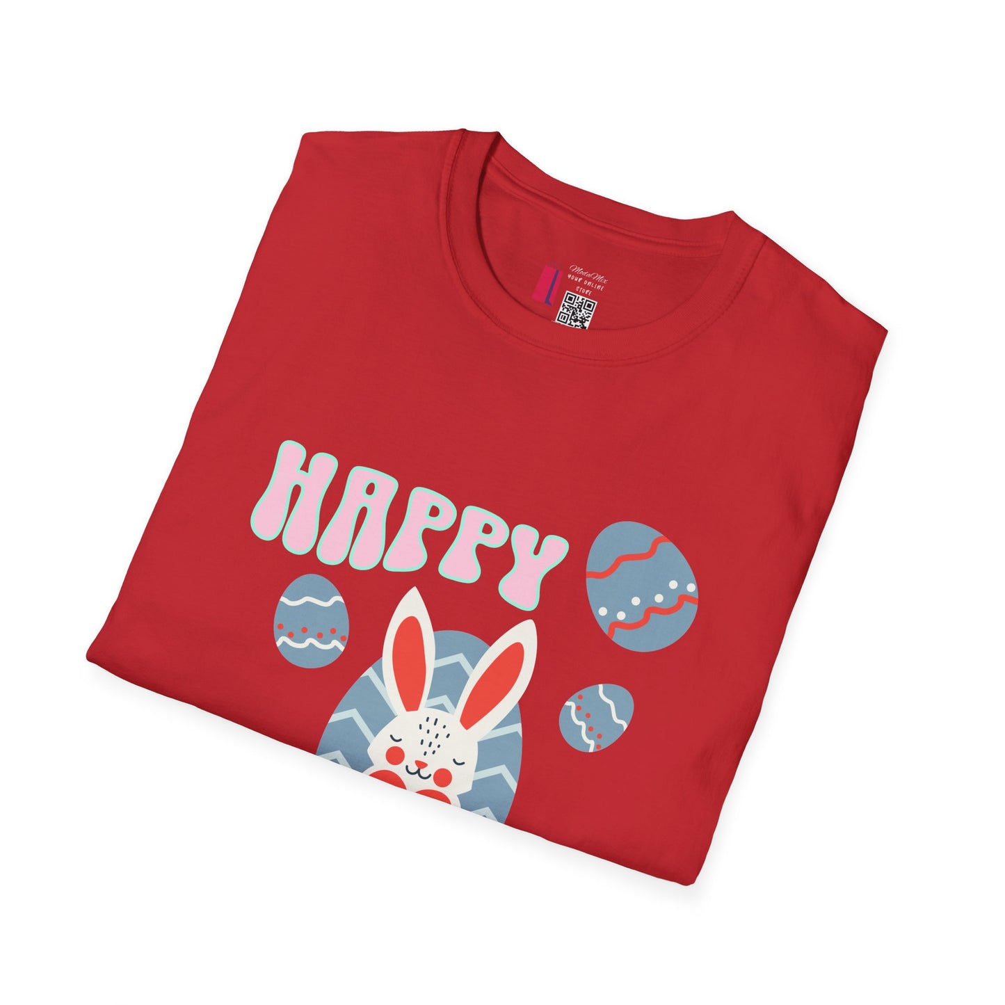 Happy Easter Bunny T-Shirt — Cute Pastel Easter Eggs Design