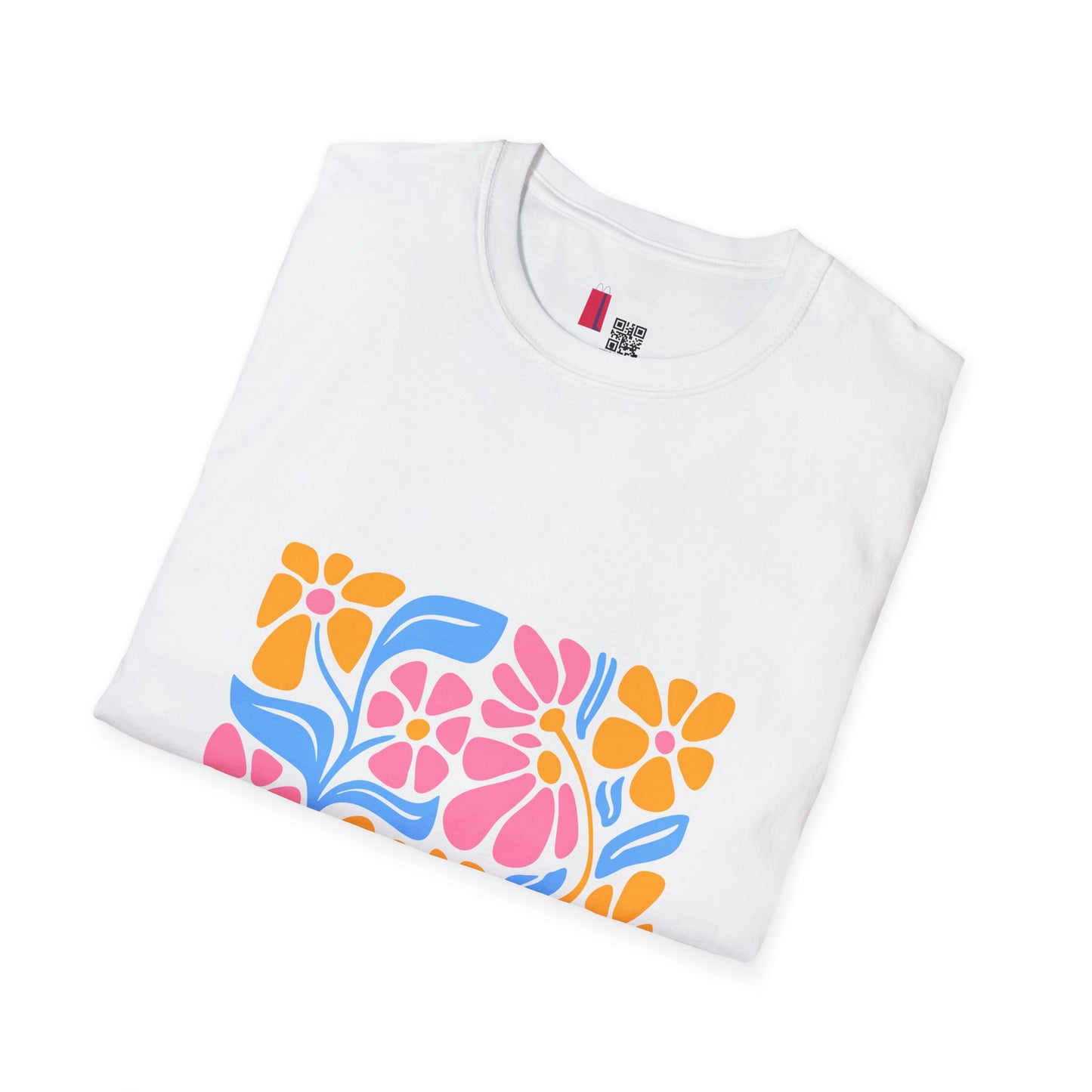 Retro Floral Tee — Colorful 70s Flower Power Graphic T-Shirt