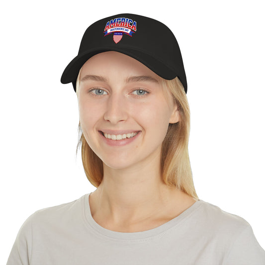 America Independence Day Low Profile Baseball Cap — Patriotic 4th of July Hat
