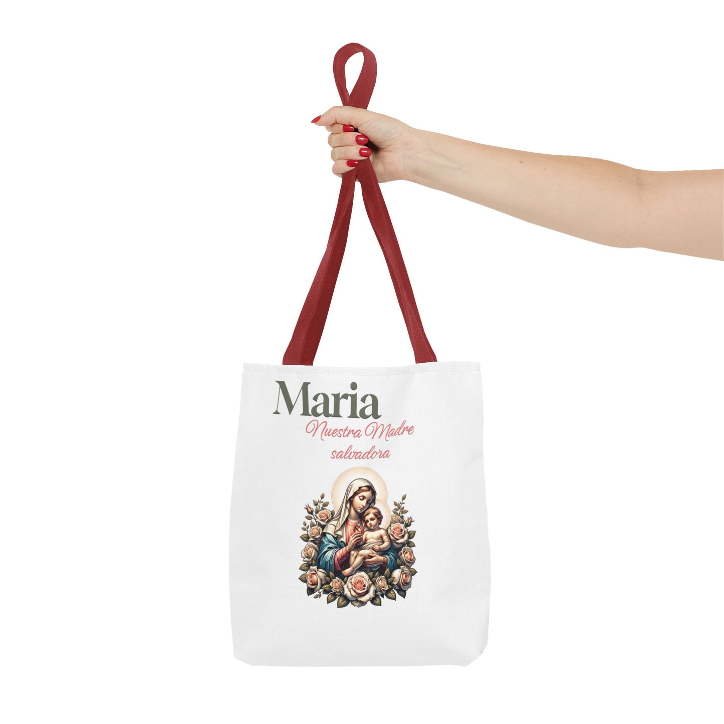 Faith Maria Jesus Tote Bag — Religious Faith All-Over Print Tote
