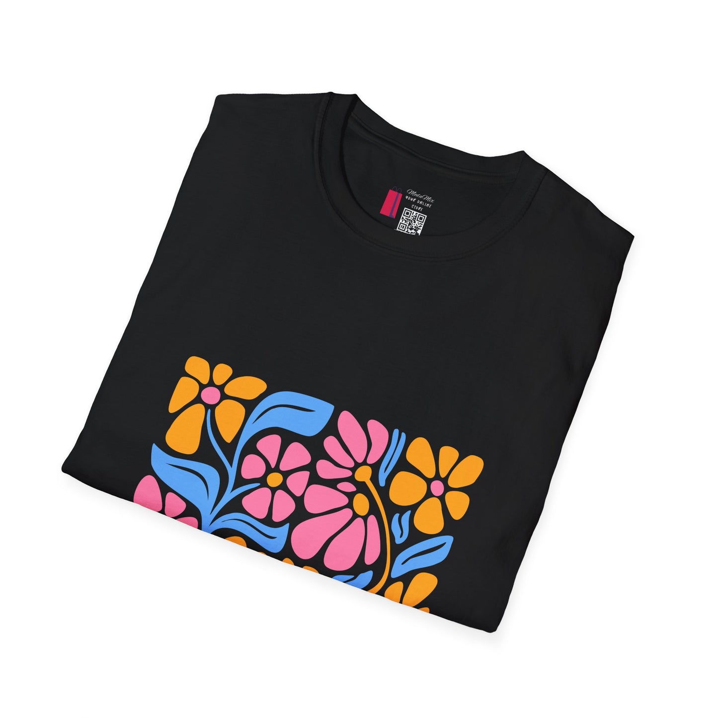 Retro Floral Tee — Colorful 70s Flower Power Graphic T-Shirt