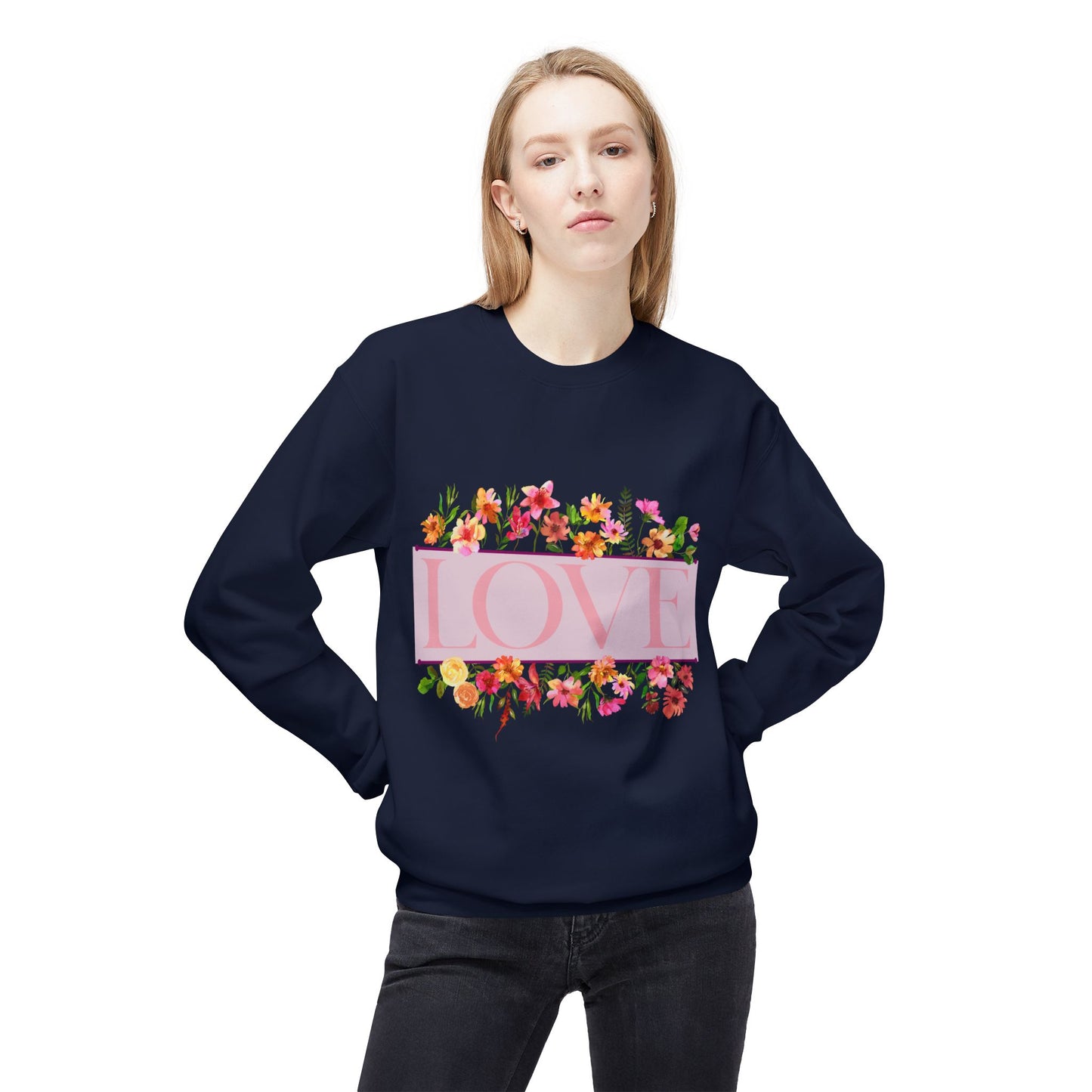 Love Floral Crewneck Sweatshirt