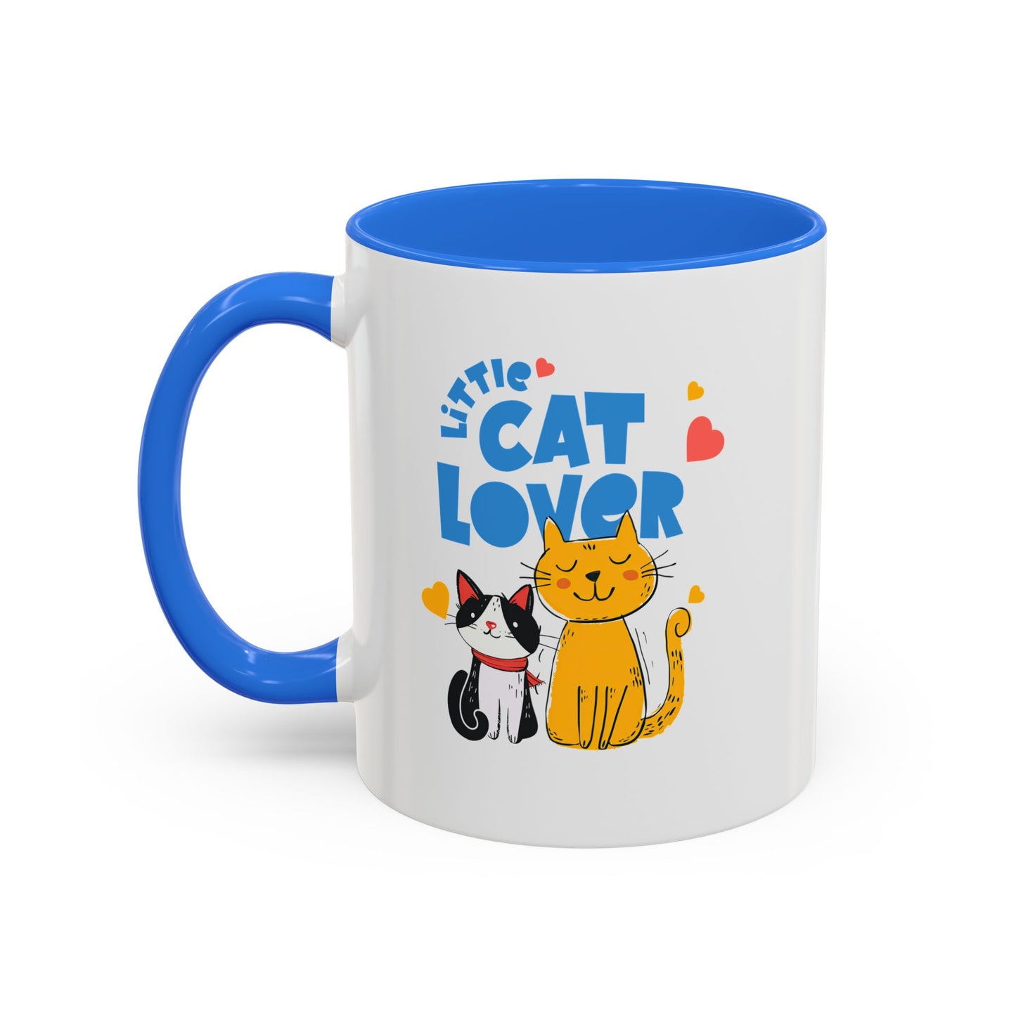 Cat Lover Mug — Colorful 11oz/15oz Ceramic Coffee Cup (Little Cat Lover Design)