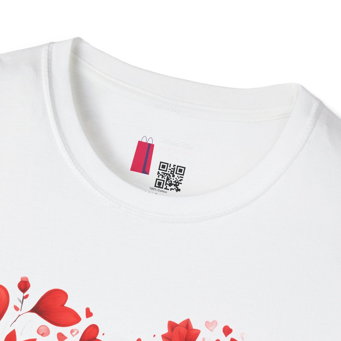 Heart Floral T-Shirt — Red Heart Bouquet Valentine's Tee