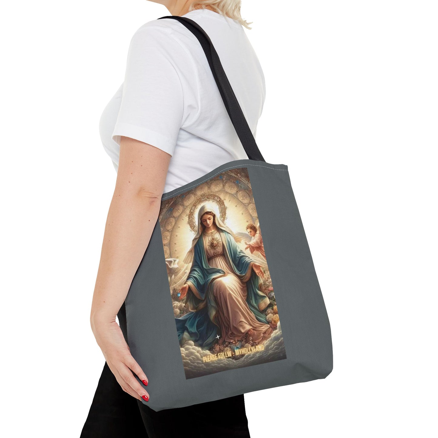 Mary Immaculate Tote Bag — Religious Virgin Mary Prayer Art Tote