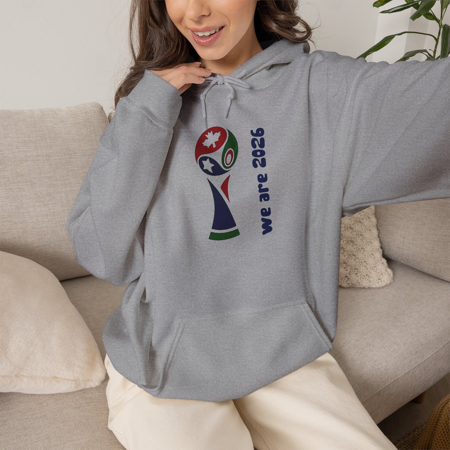 World Cup Trophy Hoodie – “we are 2026” Soccer Fan Sweatshirt