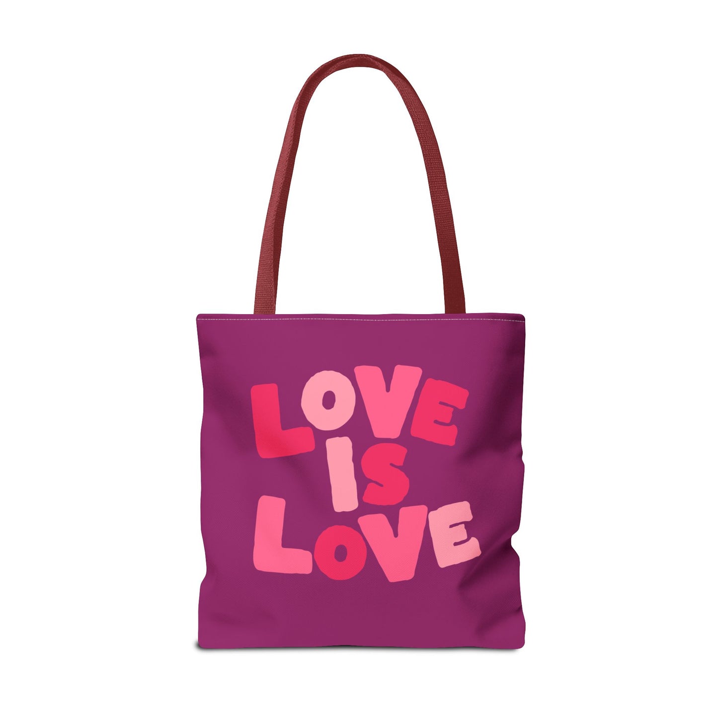 Love Is Love Tote Bag — Bright Pride Statement Tote for Everyday Use