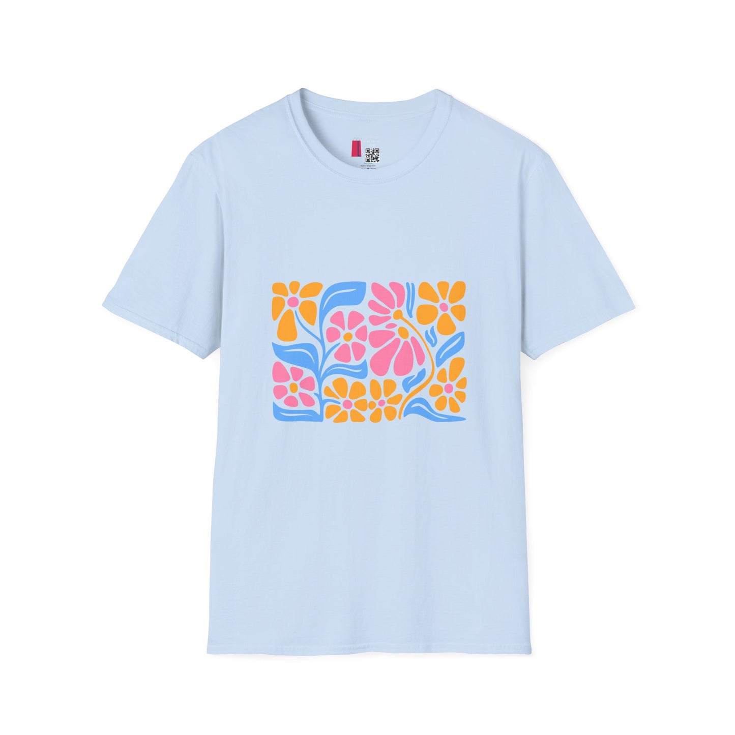 Retro Floral Tee — Colorful 70s Flower Power Graphic T-Shirt