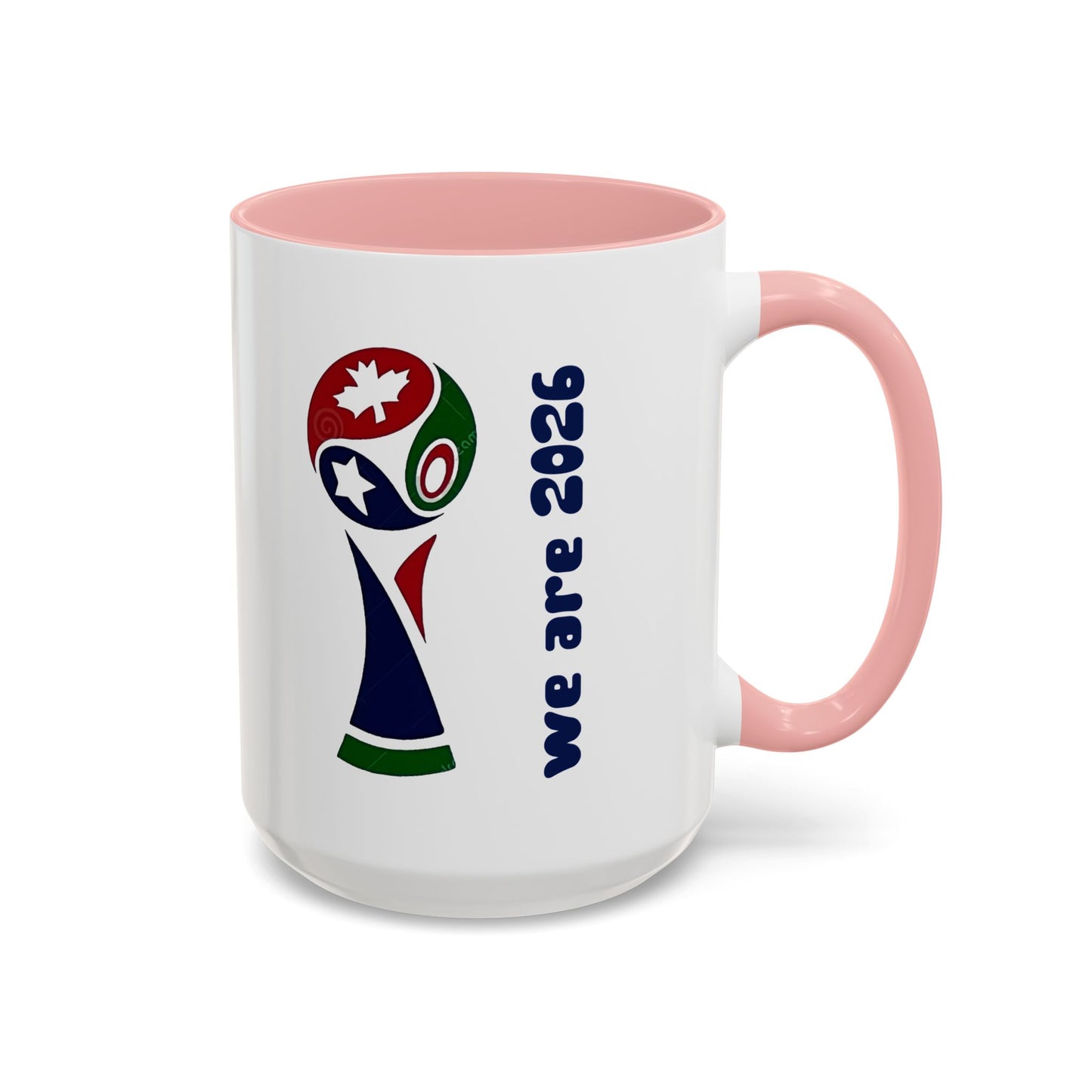 World Cup 2026 Accent Coffee Mug — 'We Are 2026' Soccer Fan Gift
