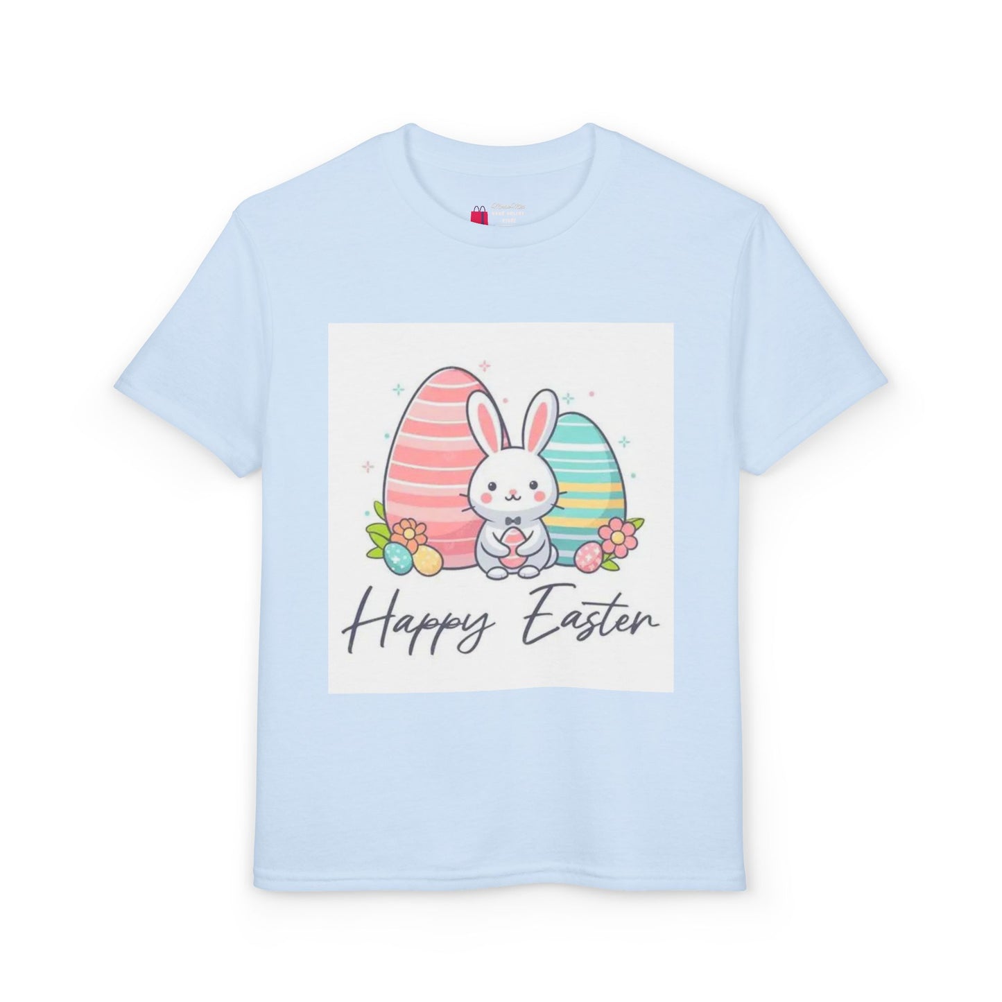 Youth Easter Bunny T-Shirt — "Happy Easter" Kids Graphic Tee