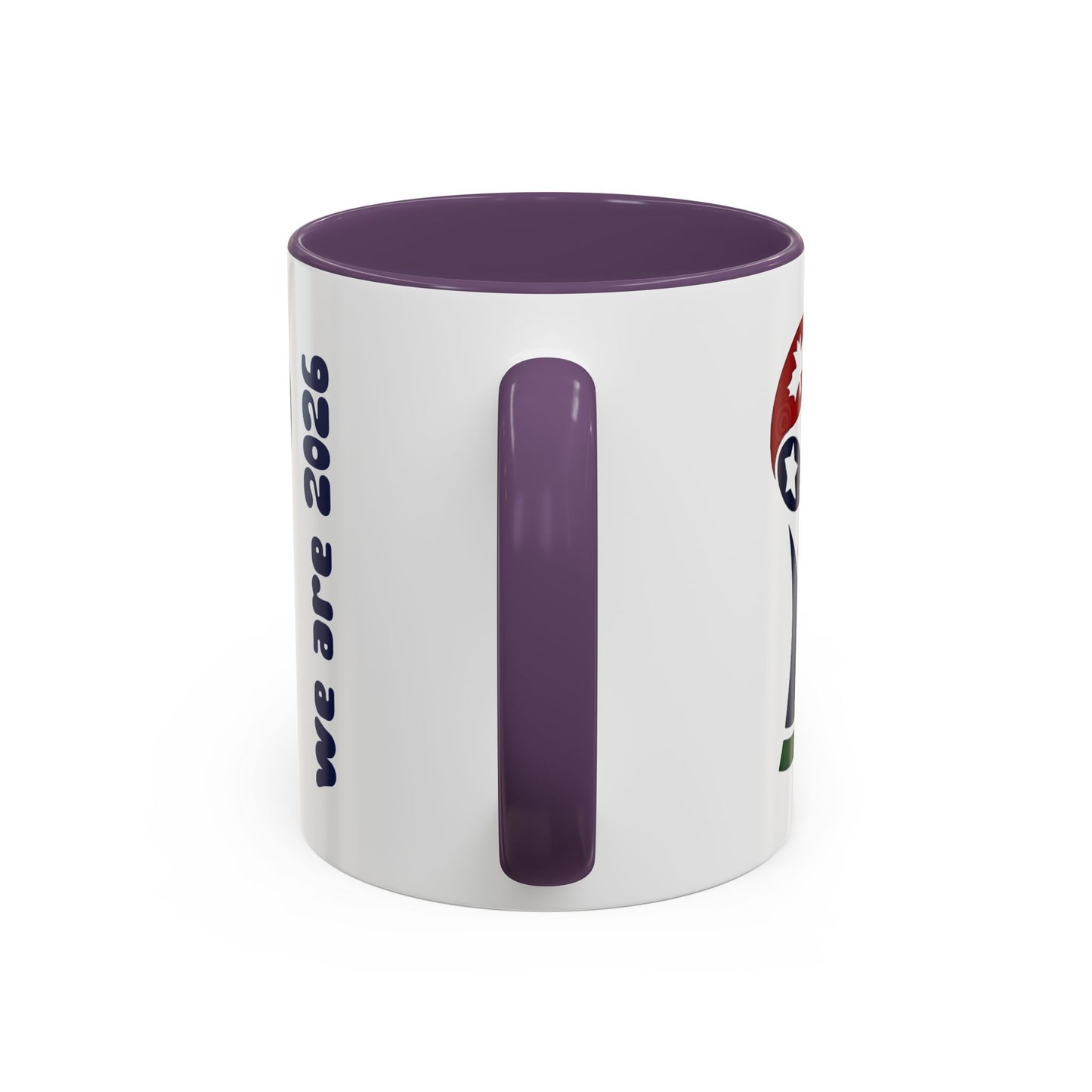 World Cup 2026 Accent Coffee Mug — 'We Are 2026' Soccer Fan Gift