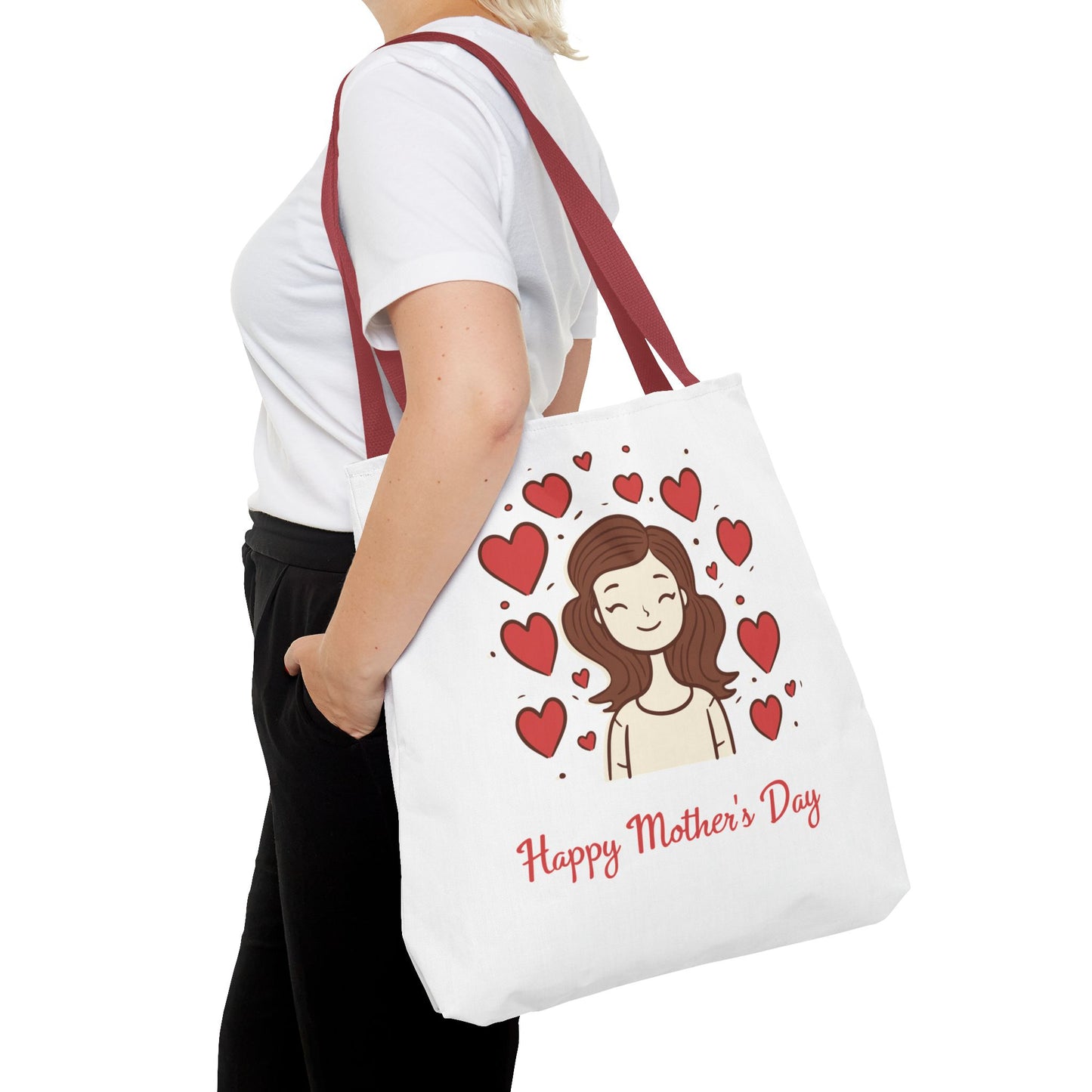 Mother's Day Hearts Tote Bag — Happy Mother's Day Gift Tote