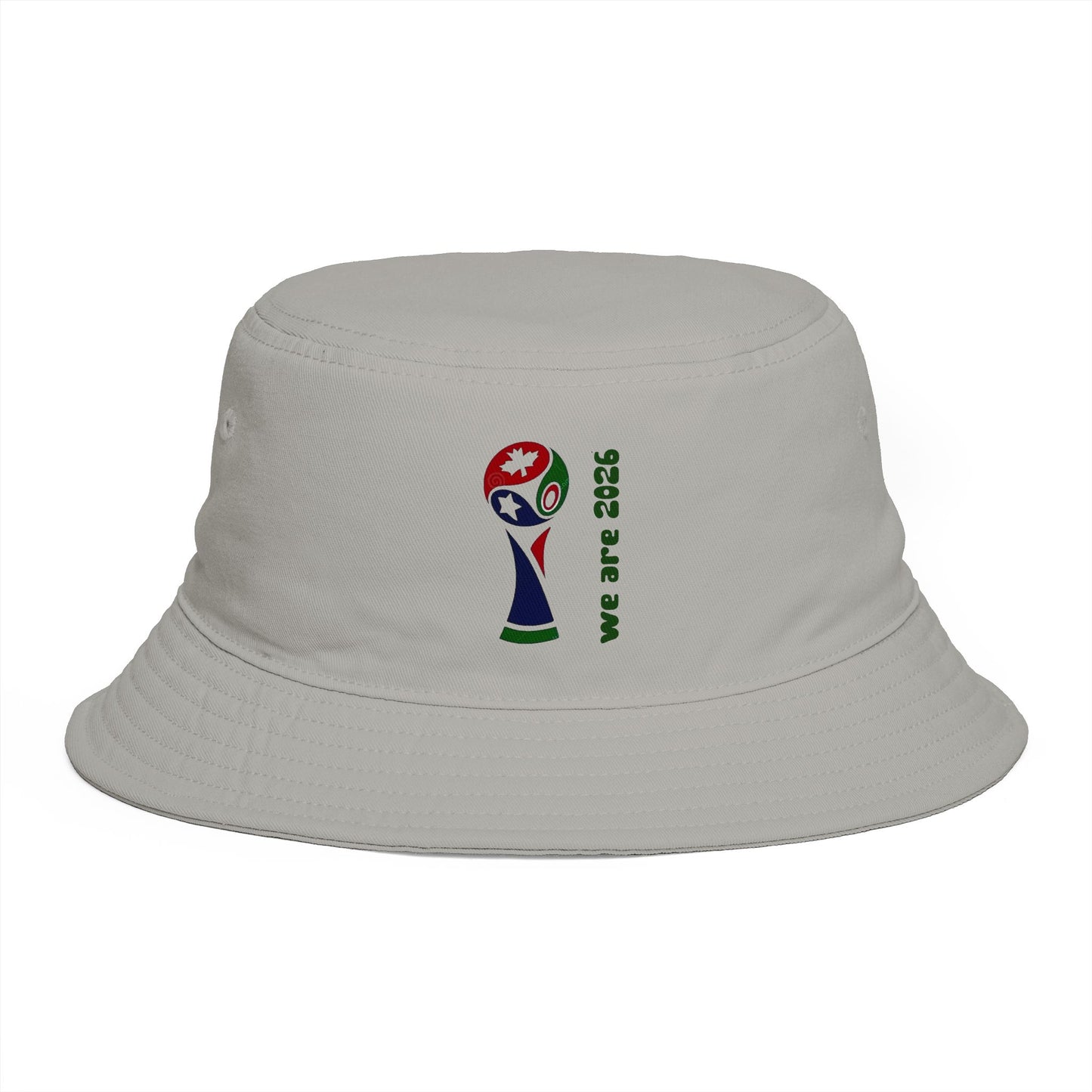 2026 World Cup Trophy Brown Bucket Hat – Soccer Fans Casual Sun Hat