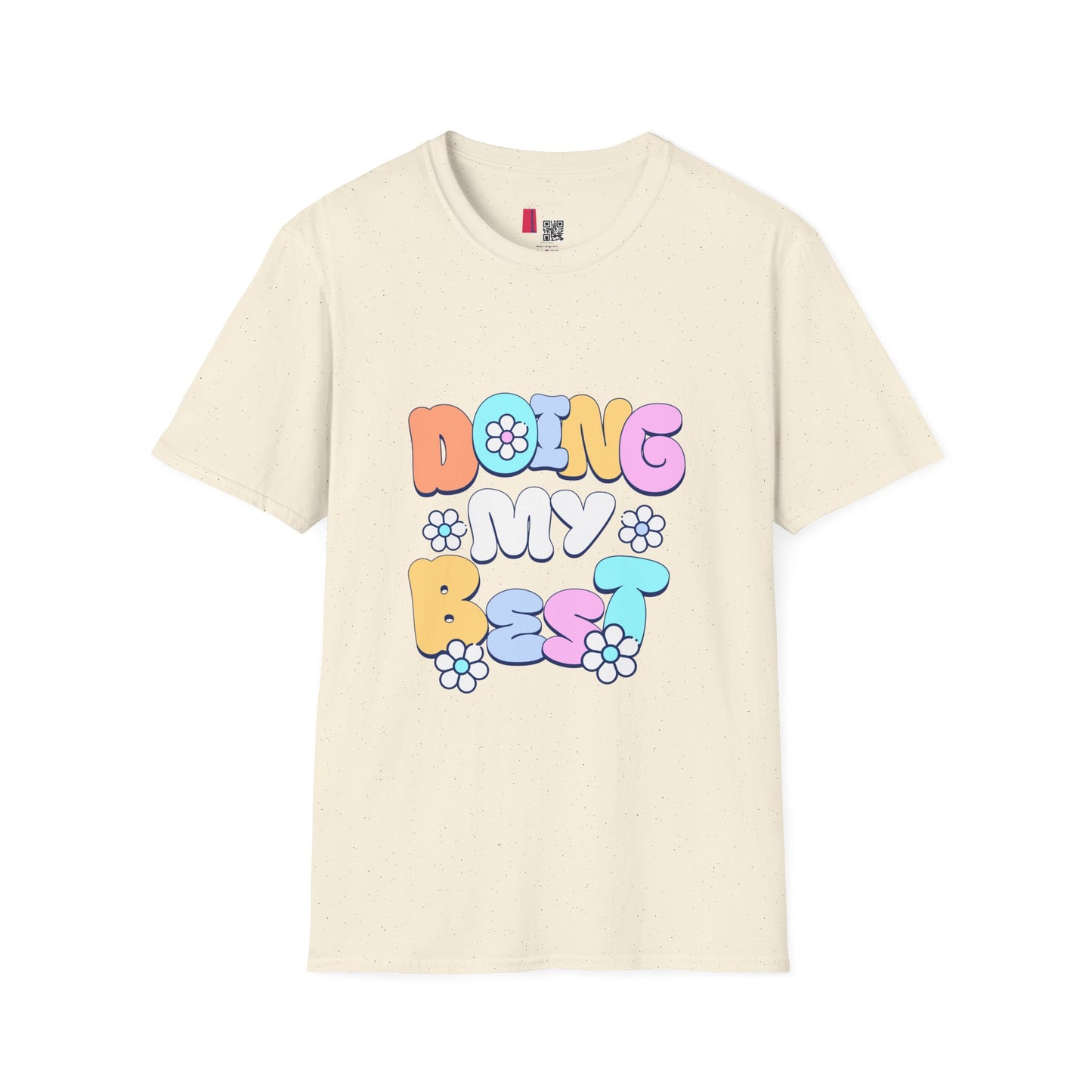 Retro Floral "Doing My Best" T-Shirt
