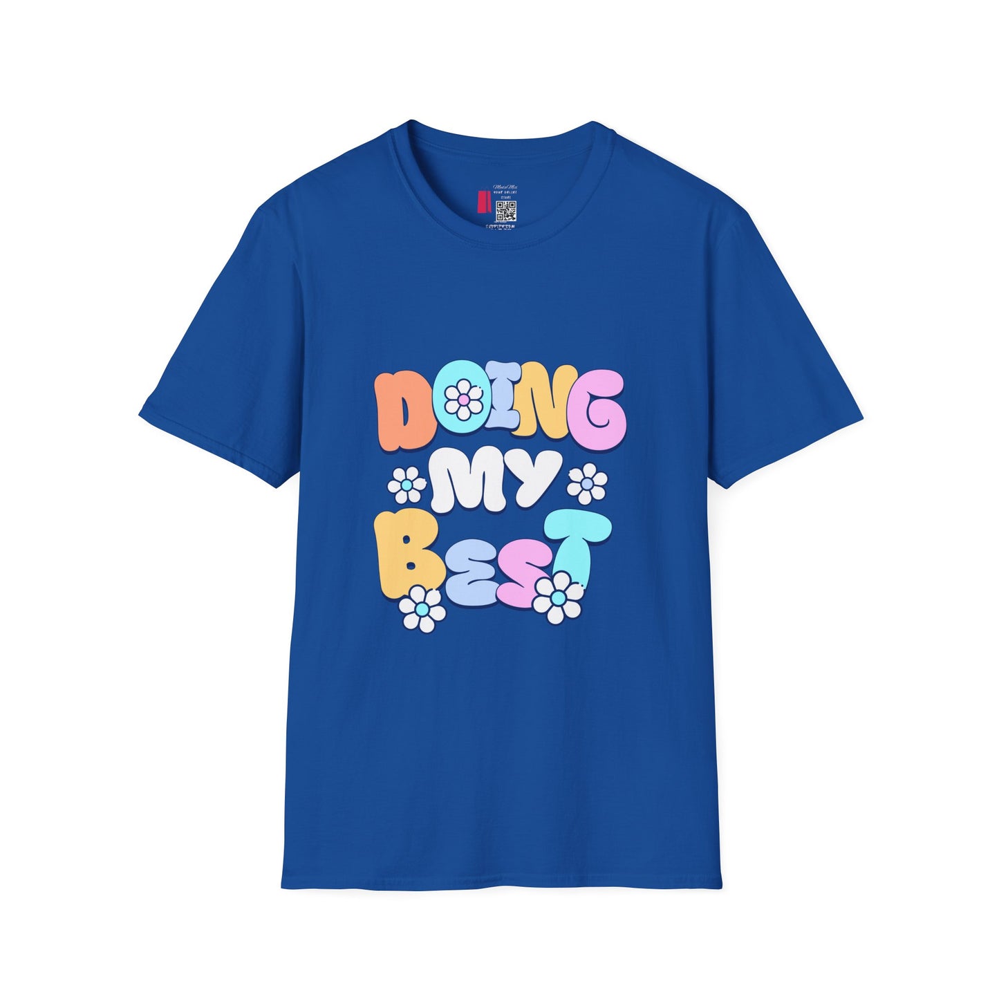 Retro Floral "Doing My Best" T-Shirt