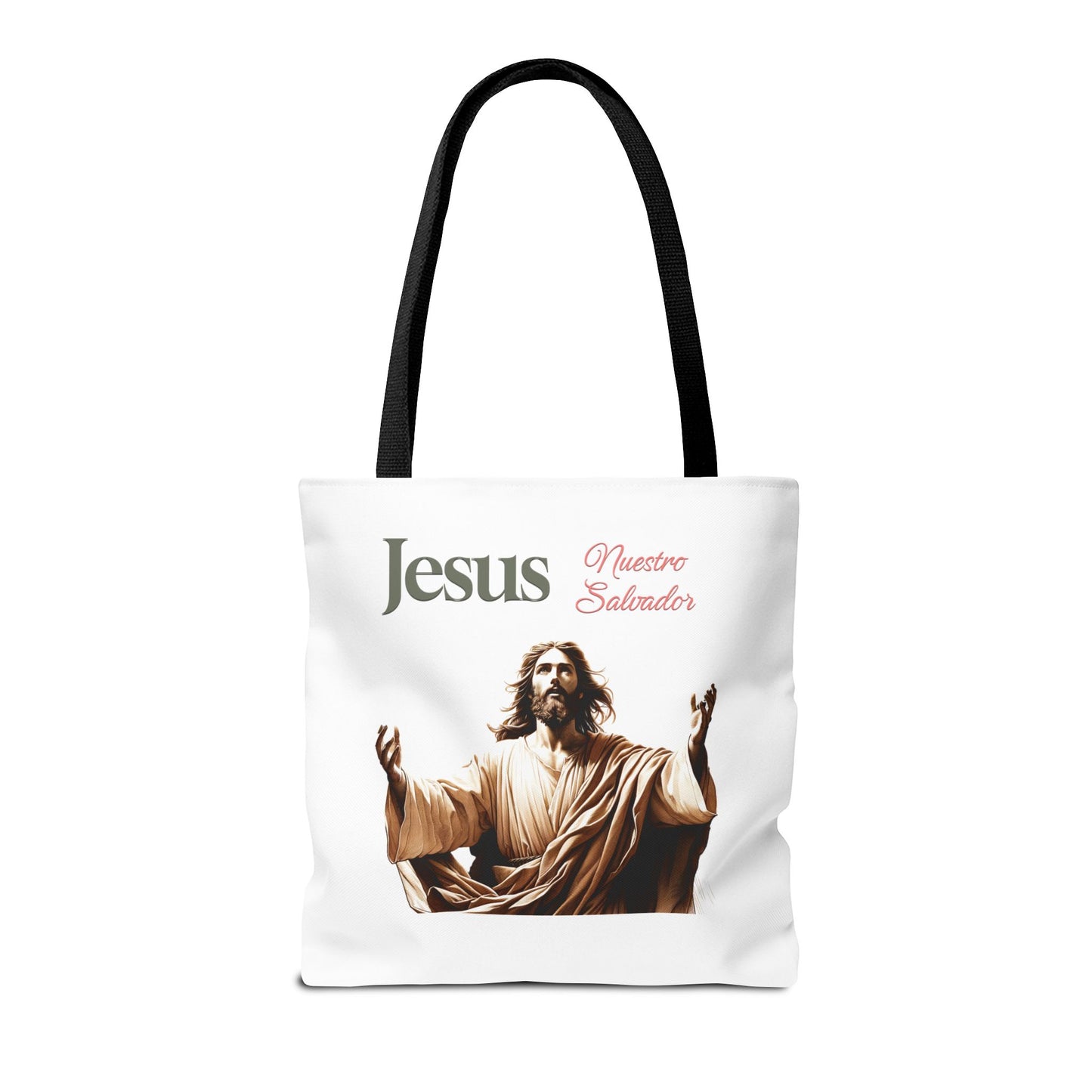 Faith Maria Jesus Tote Bag — Religious Faith All-Over Print Tote