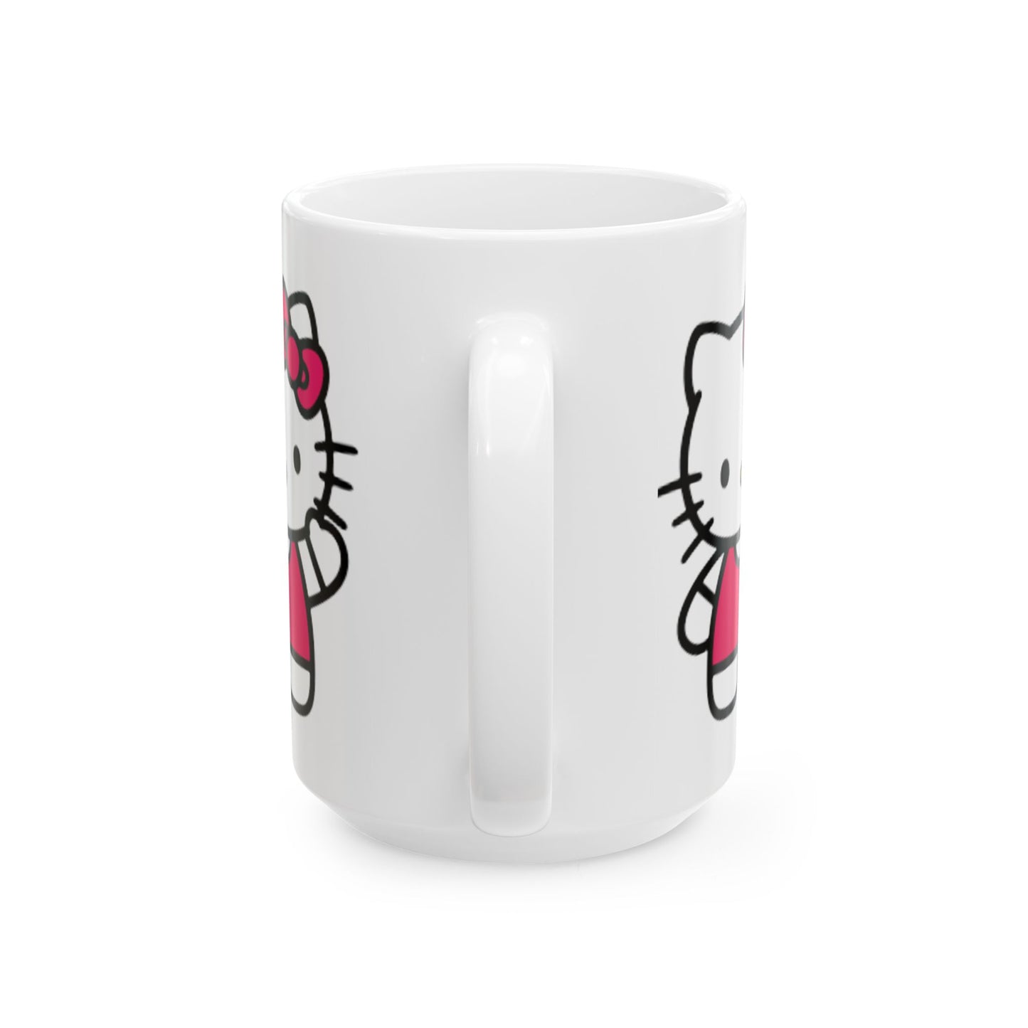 Hello Kitty Ceramic Mug — Cute Pink Character Coffee Cup (11oz, 15oz)