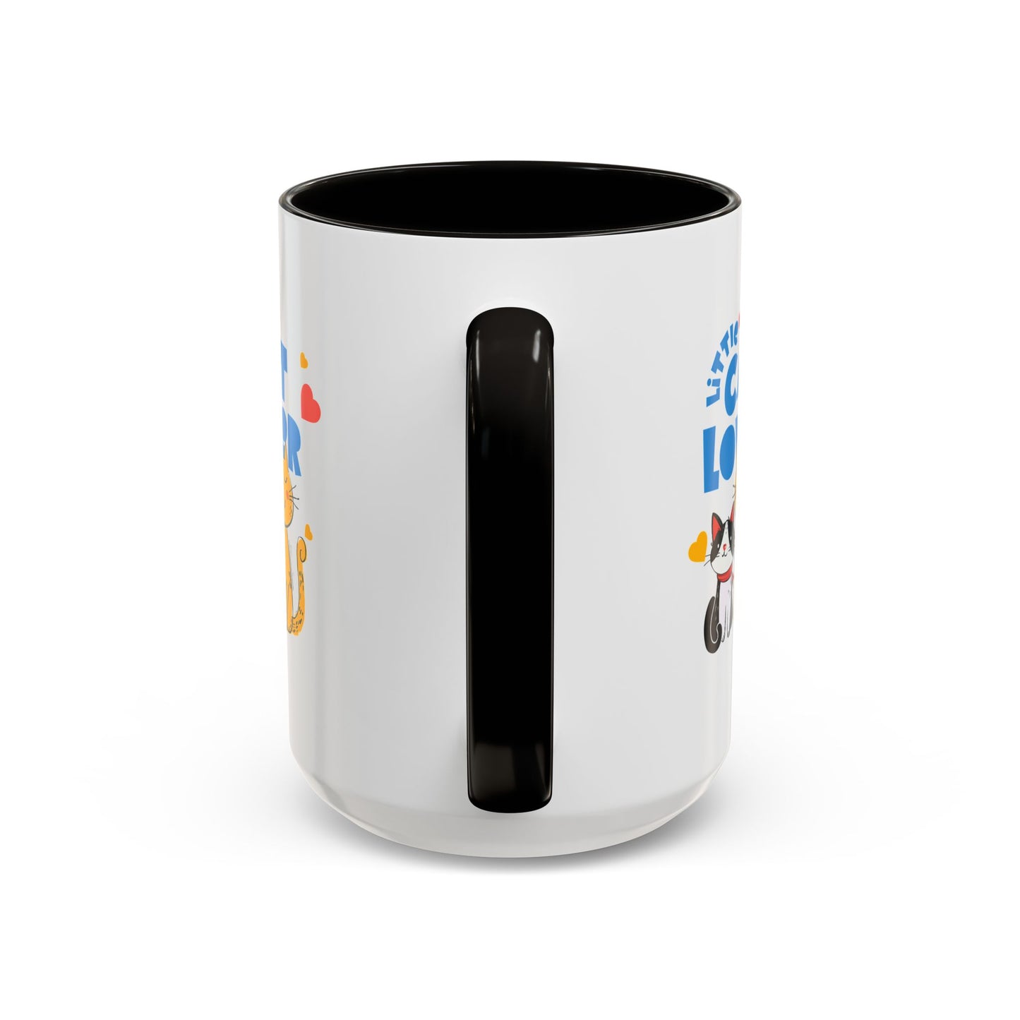 Cat Lover Mug — Colorful 11oz/15oz Ceramic Coffee Cup (Little Cat Lover Design)