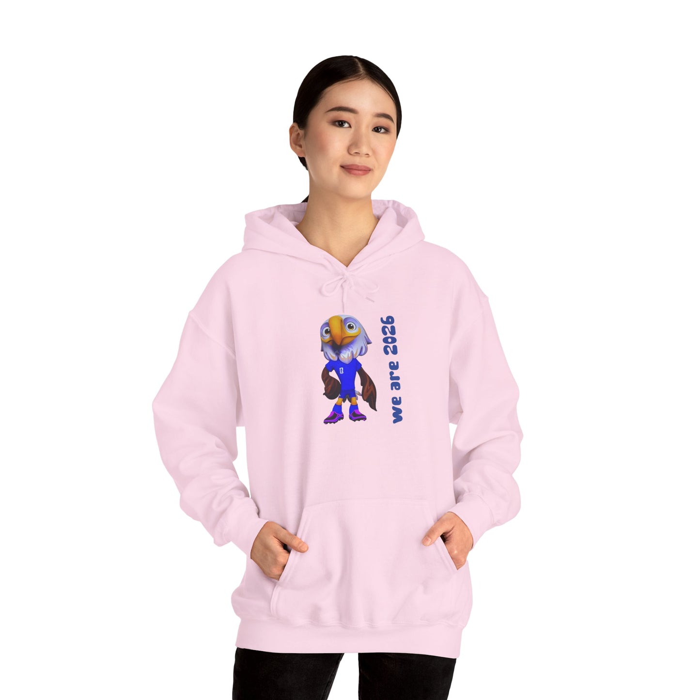 World Cup 2026 USA Eagle Mascot Hoodie — 'We Are 2026' Graphic Pullover