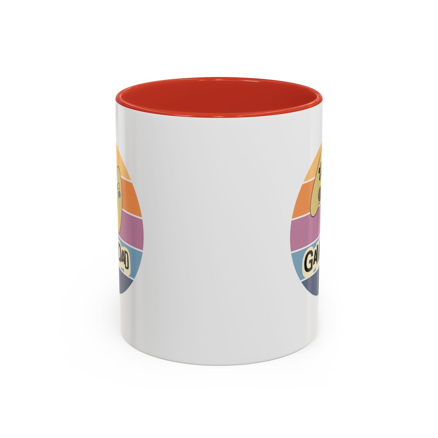 Gamer Dad Coffee Mug — Retro Controller Accent Mug (11/15 oz)