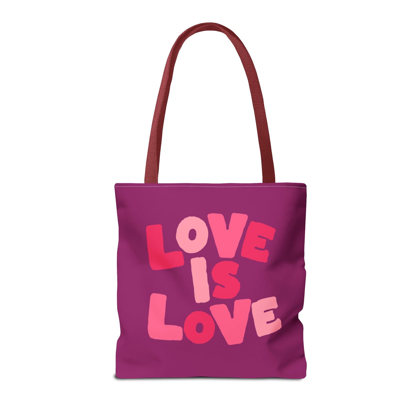Love Is Love Tote Bag — Bright Pride Statement Tote for Everyday Use