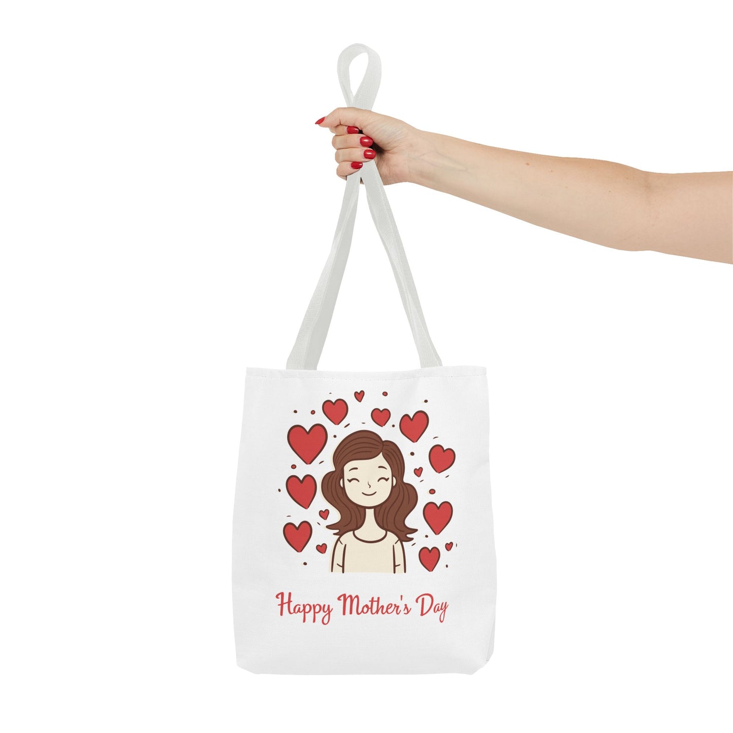 Mother's Day Hearts Tote Bag — Happy Mother's Day Gift Tote