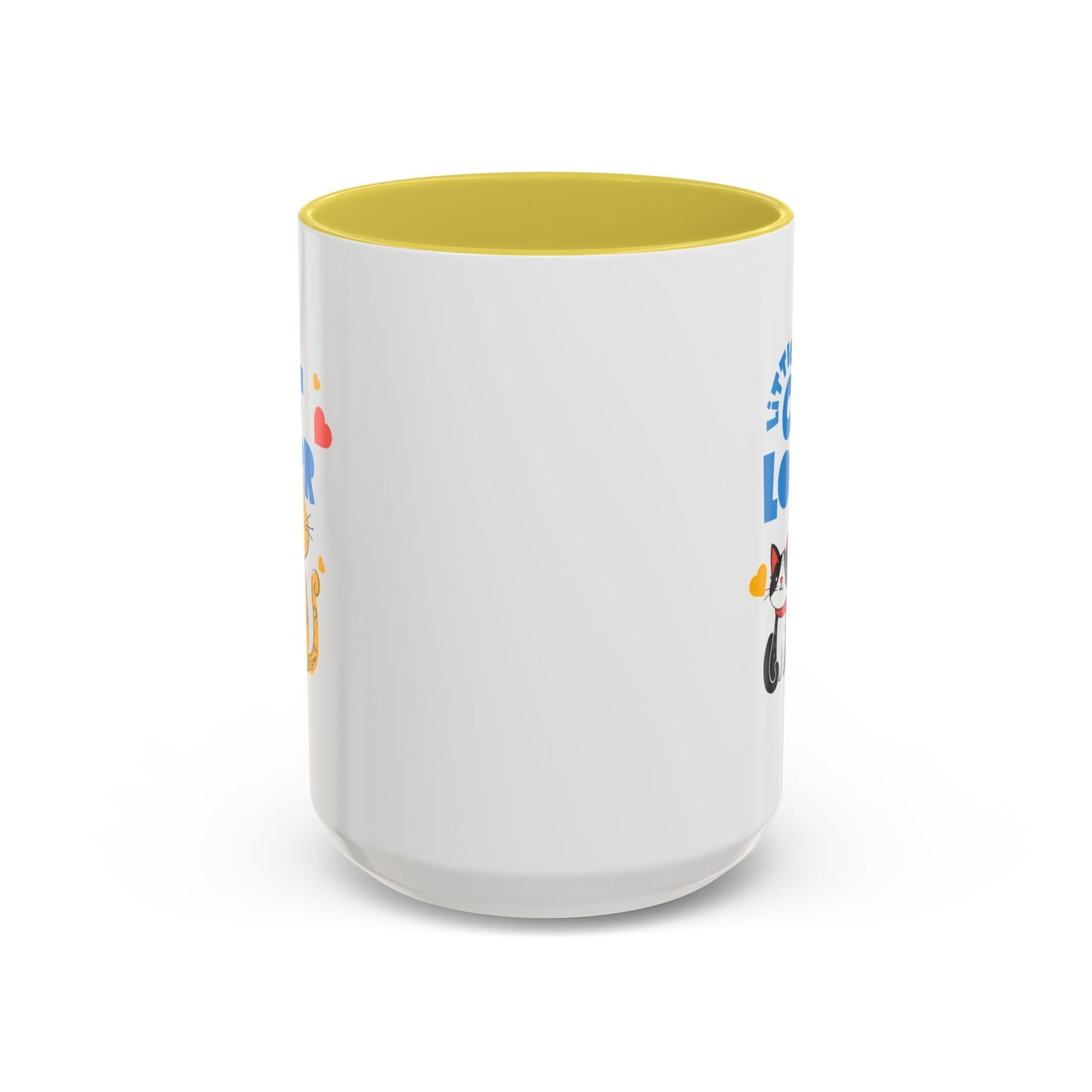 Cat Lover Mug — Colorful 11oz/15oz Ceramic Coffee Cup (Little Cat Lover Design)