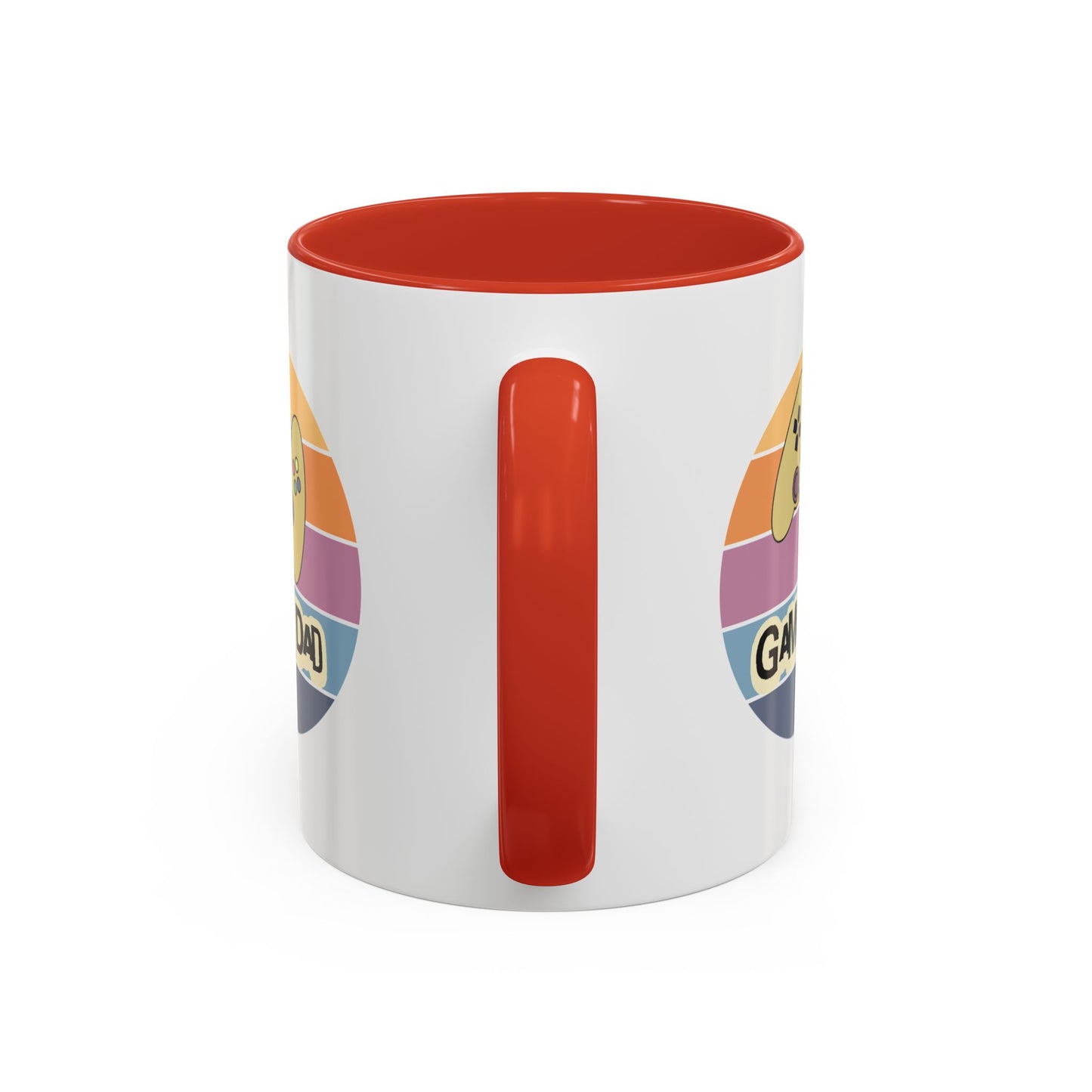 Gamer Dad Coffee Mug — Retro Controller Accent Mug (11/15 oz)