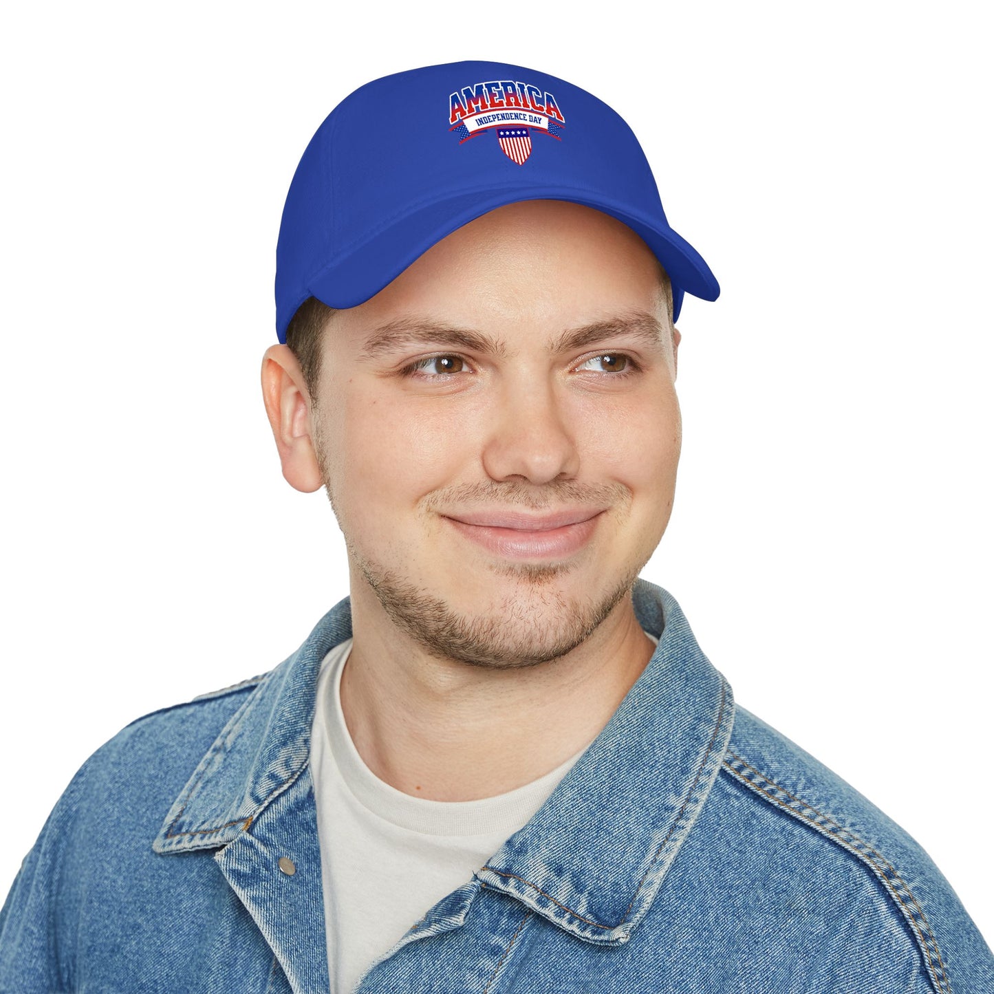 America Independence Day Low Profile Baseball Cap — Patriotic 4th of July Hat