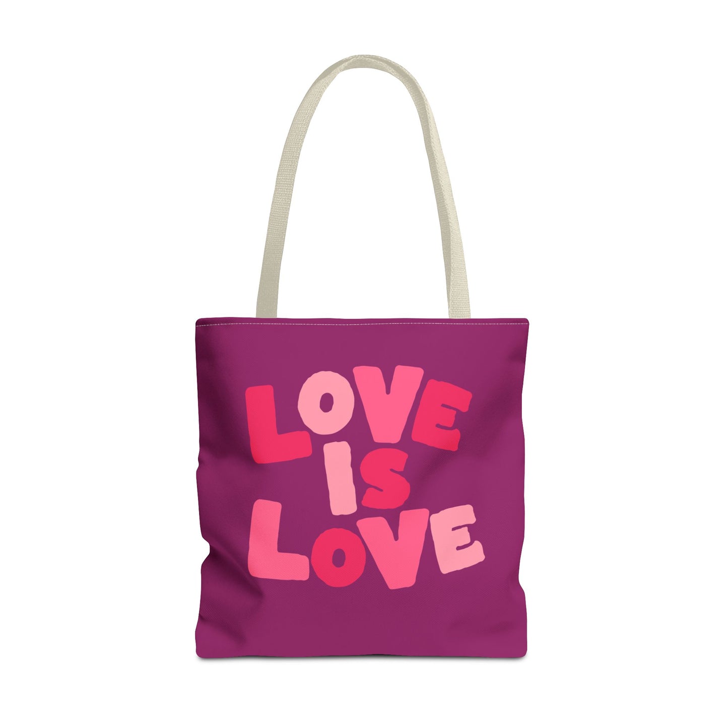 Love Is Love Tote Bag — Bright Pride Statement Tote for Everyday Use