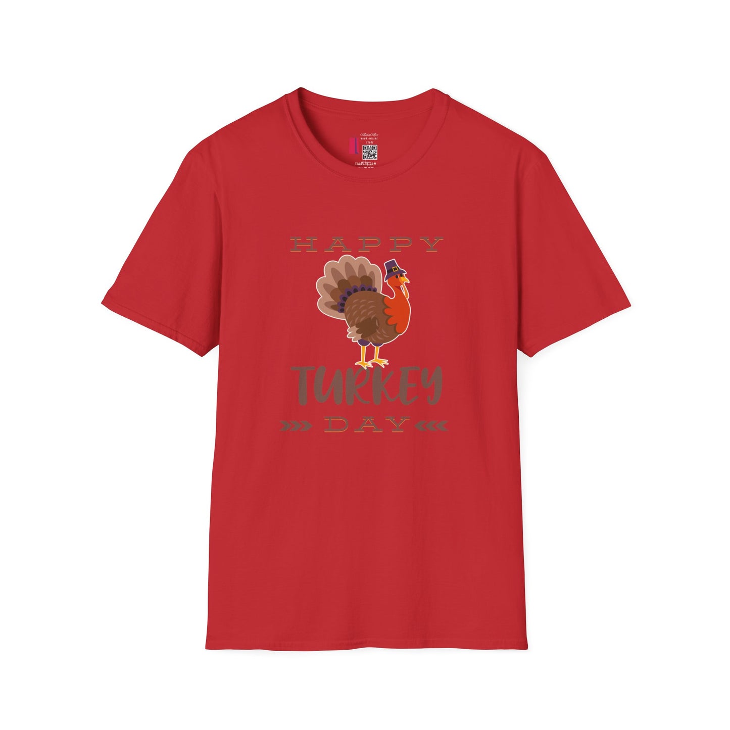 Thanksgiving Unisex Softstyle T-Shirt - Festive Fall Holiday Design