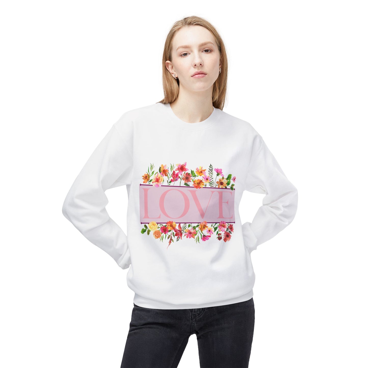 Love Floral Crewneck Sweatshirt