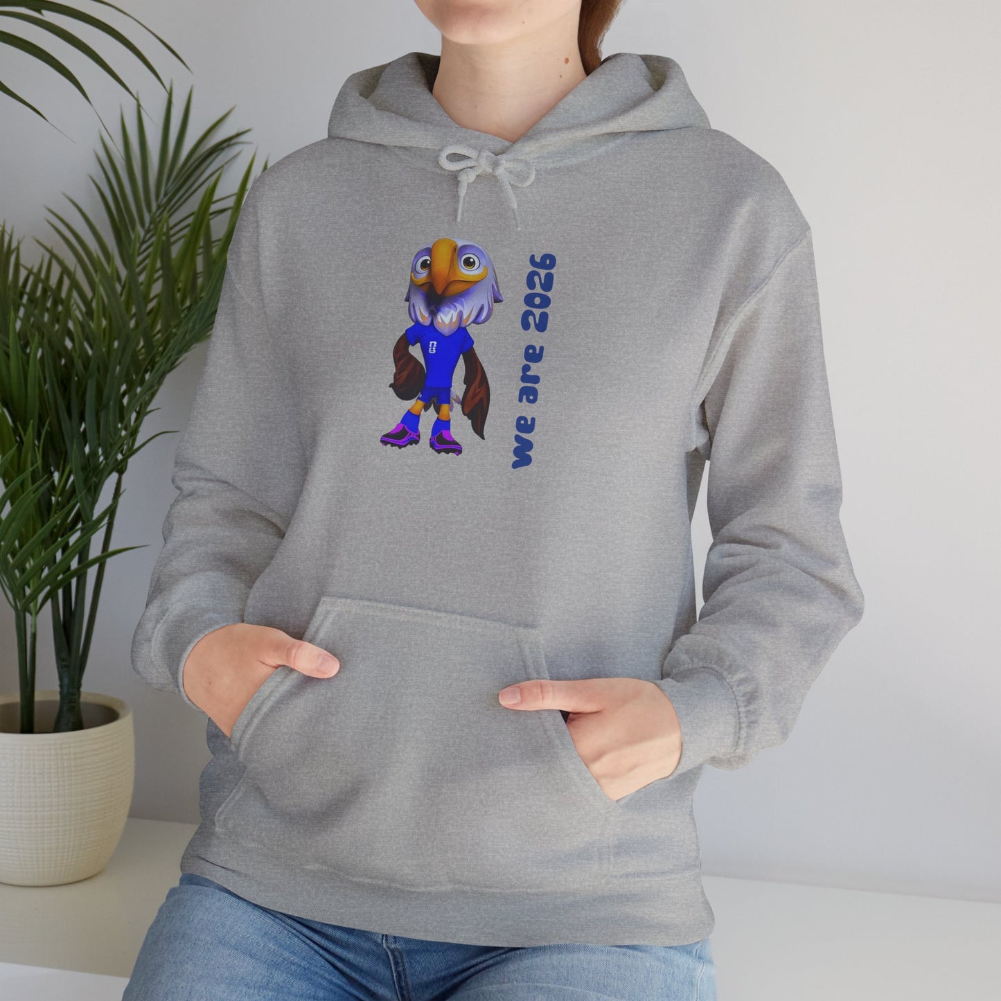 World Cup 2026 USA Eagle Mascot Hoodie — 'We Are 2026' Graphic Pullover