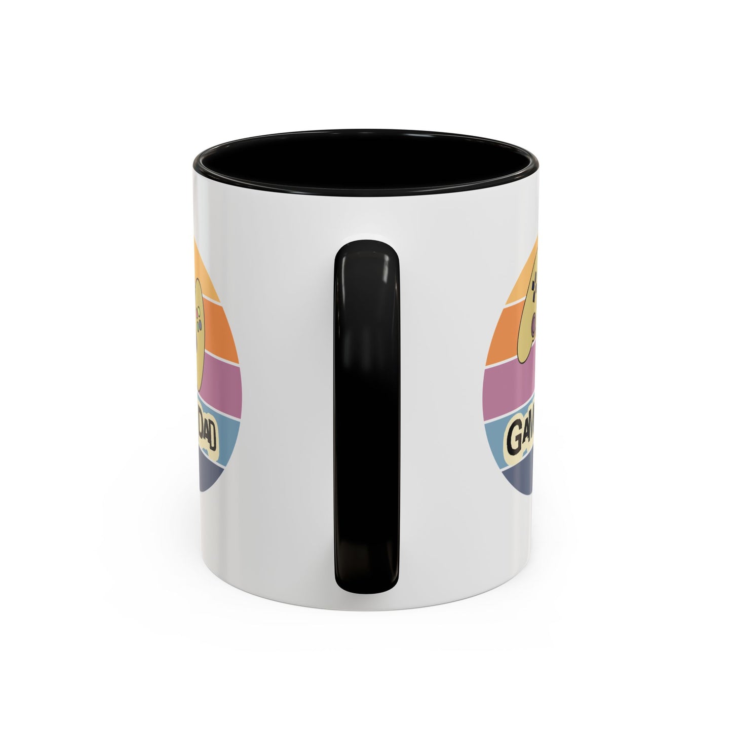 Gamer Dad Coffee Mug — Retro Controller Accent Mug (11/15 oz)