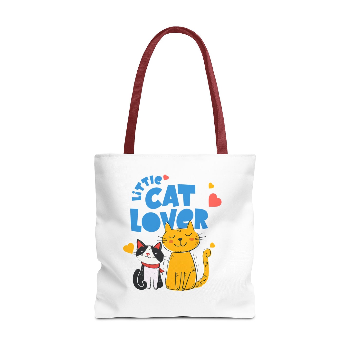 Little Cat Lover Tote Bag – Cute Cat Illustration Reusable Shopping Bag