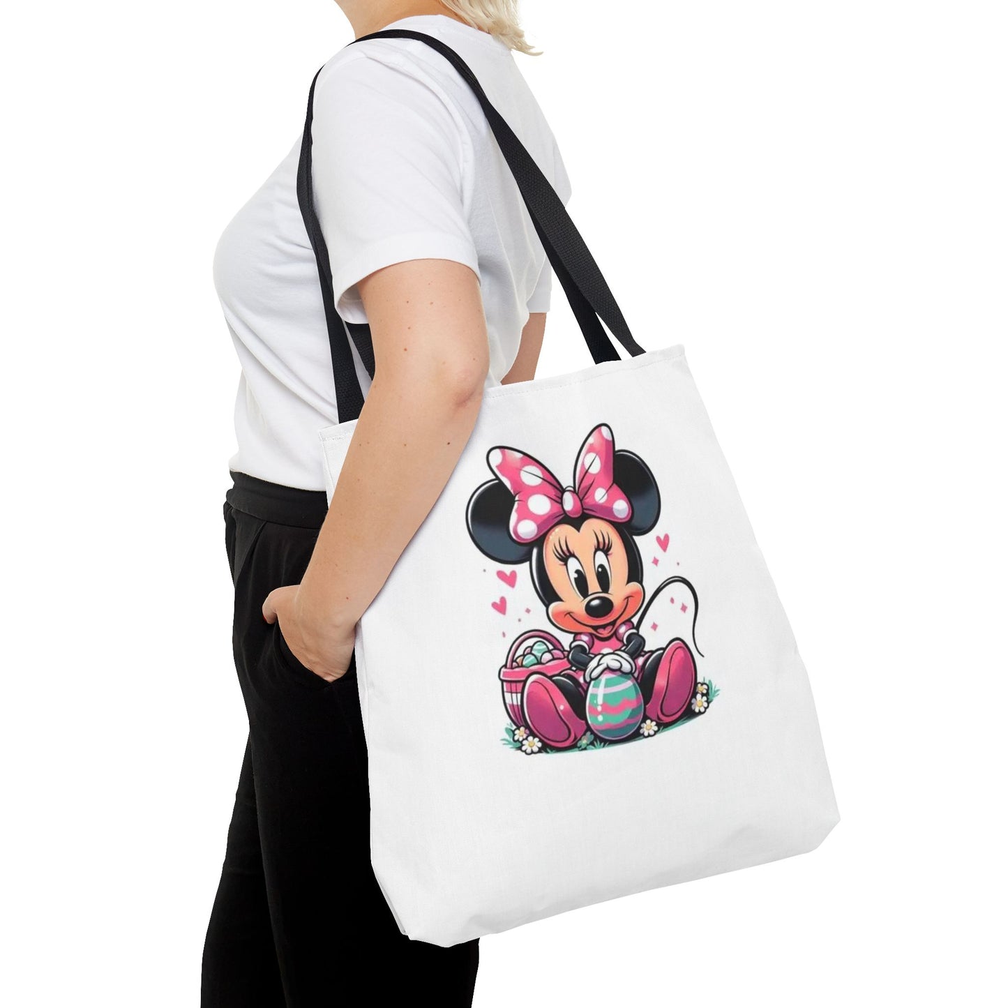 Minnie Mouse Easter Tote Bag — Cute Pink Bunny-Ears Character Tote