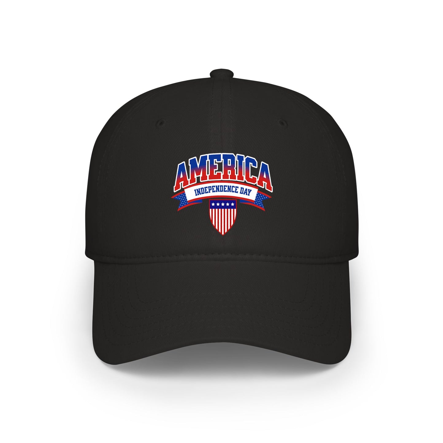 America Independence Day Low Profile Baseball Cap — Patriotic 4th of July Hat