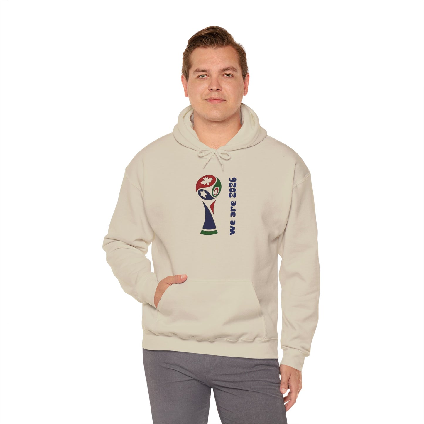 World Cup Trophy Hoodie – “we are 2026” Soccer Fan Sweatshirt