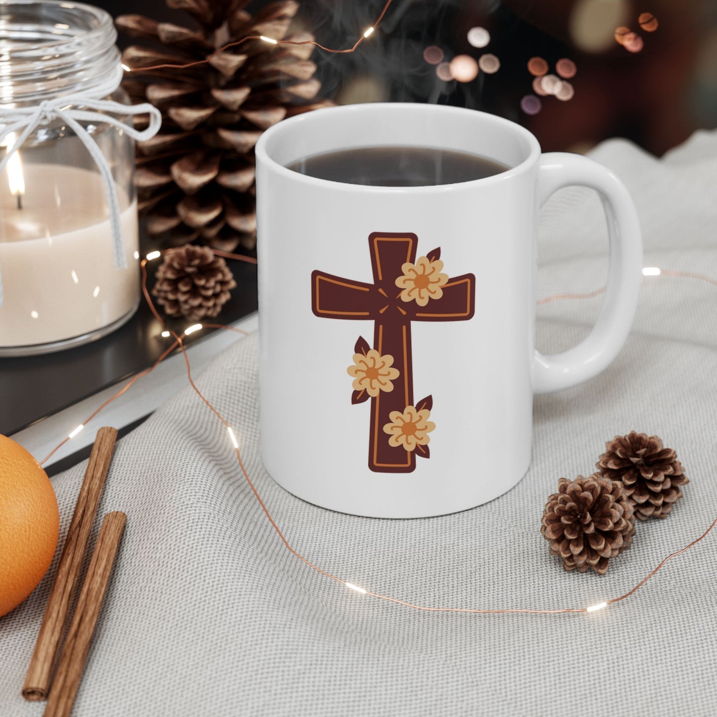 Coffee Lover Ceramic Mug - Cute Coffee Cup Design (11oz & 15oz)
